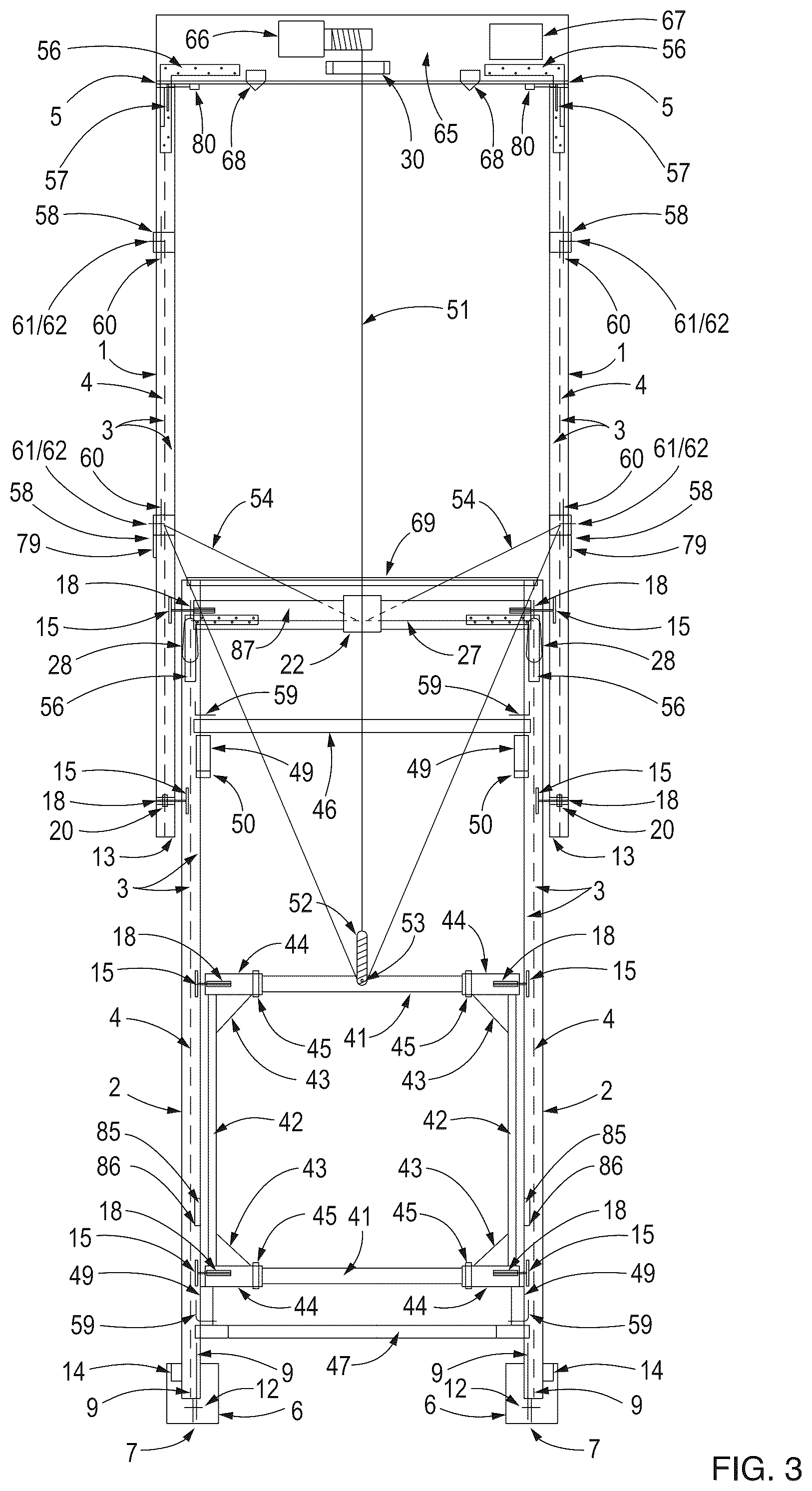 Patent US12319241 Figure 3 – Vehicle external cargo stowage and retrieval apparatus and related control system
