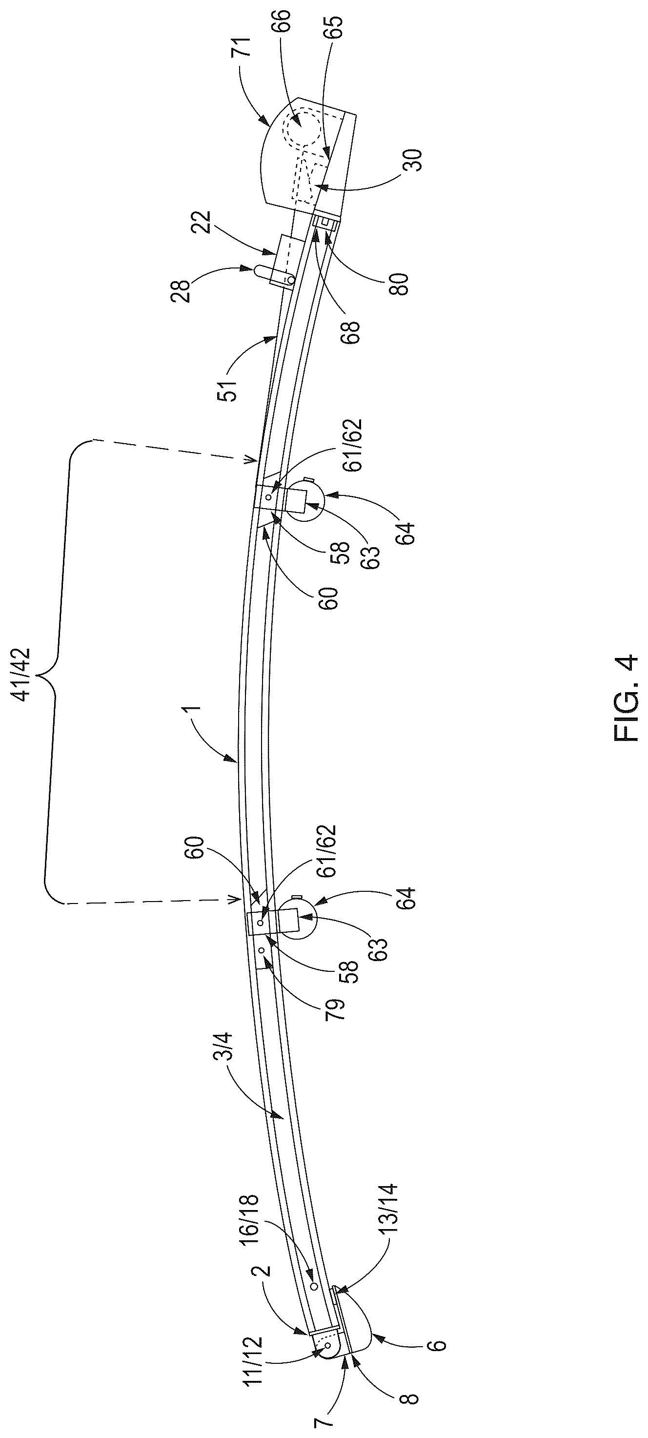 Patent US12319241 Figure 4 – Vehicle external cargo stowage and retrieval apparatus and related control system