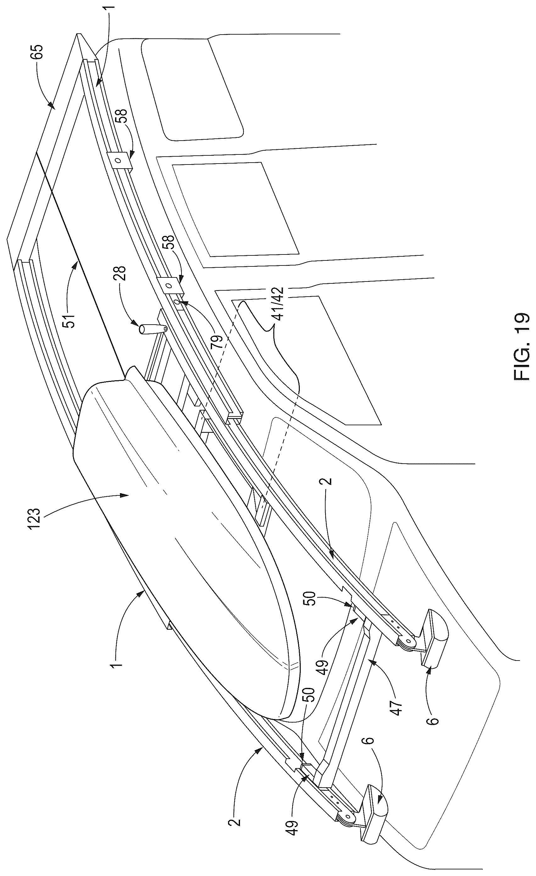 Patent US12319241 Figure 19 – Vehicle external cargo stowage and retrieval apparatus and related control system