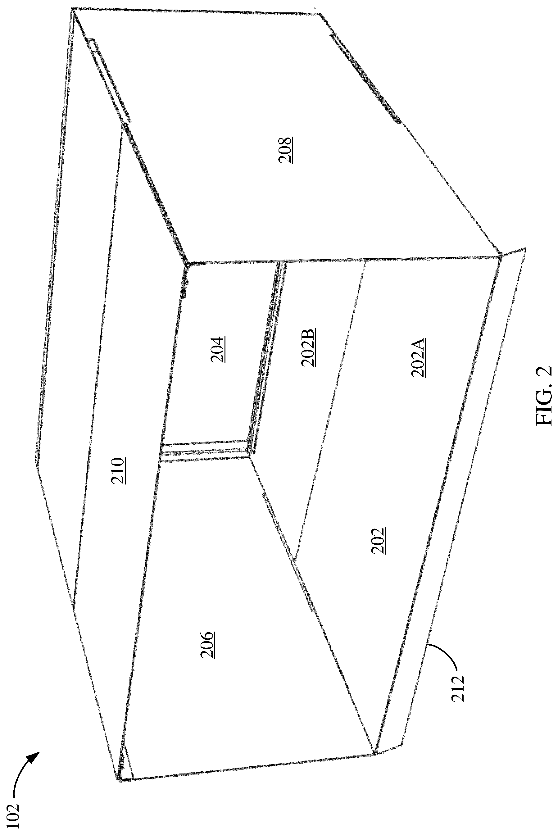 Patent US12319242 Figure 2 – Truck storage and securing apparatus