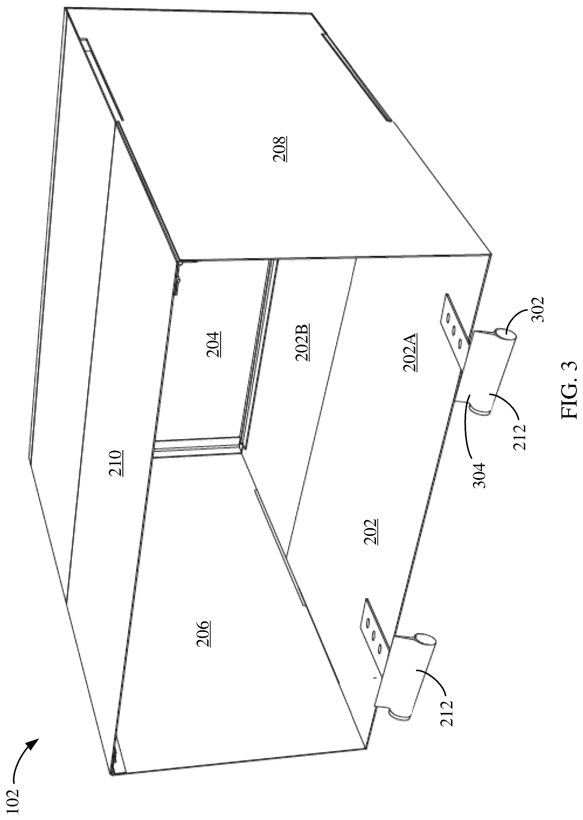 Patent US12319242 Figure 3 – Truck storage and securing apparatus