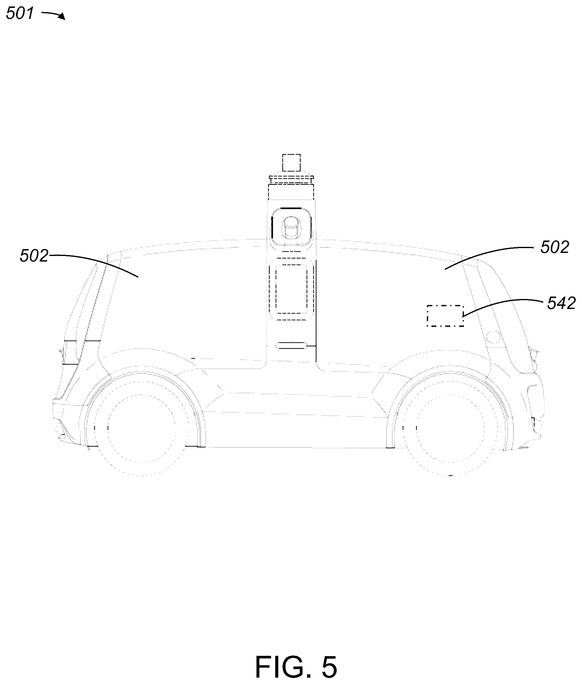 Patent US12319244 Figure 5 – Methods and apparatus for providing components in an autonomous vehicle