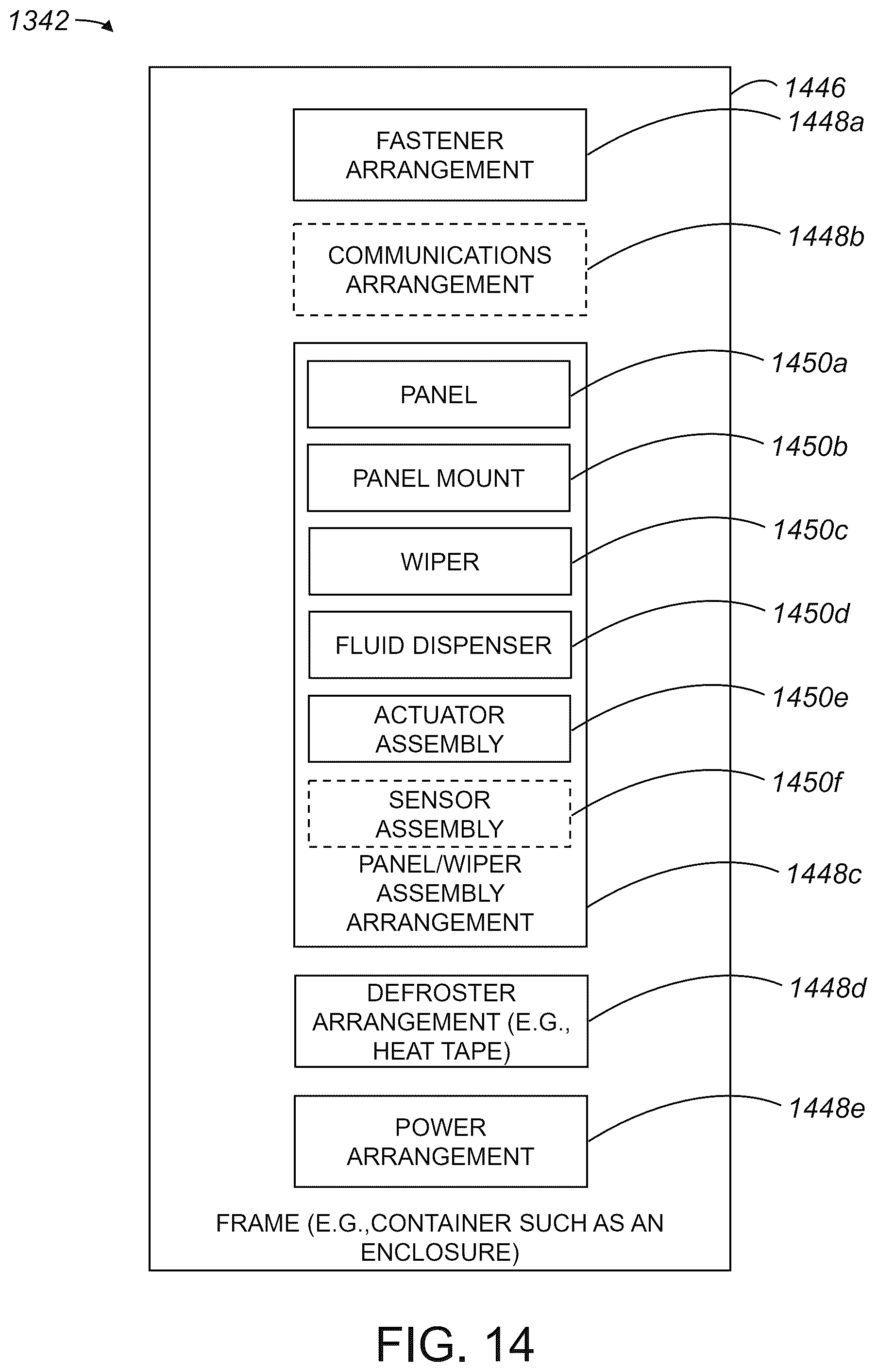 Patent US12319244 Figure 14 – Methods and apparatus for providing components in an autonomous vehicle