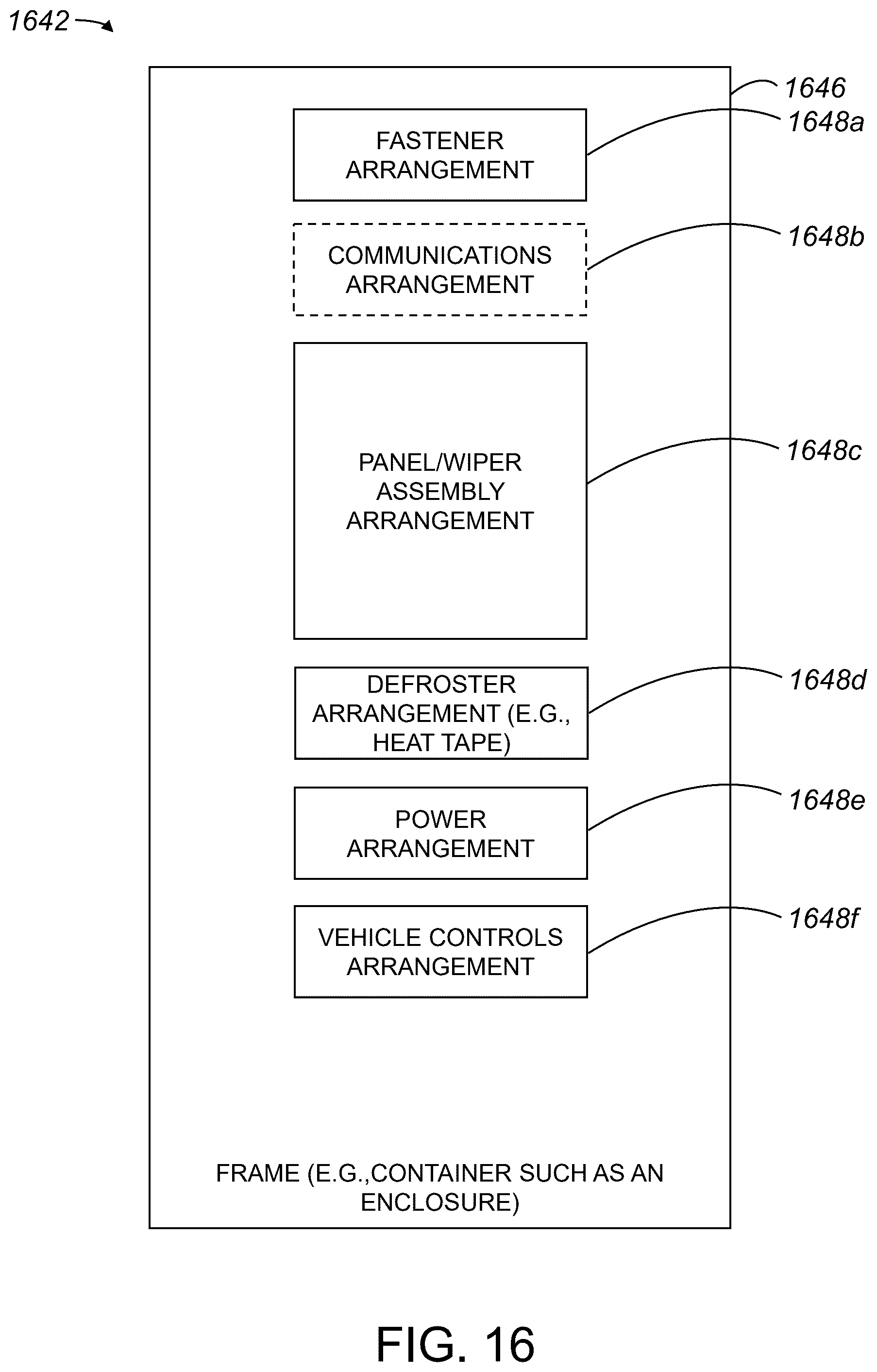 Patent US12319244 Figure 16 – Methods and apparatus for providing components in an autonomous vehicle