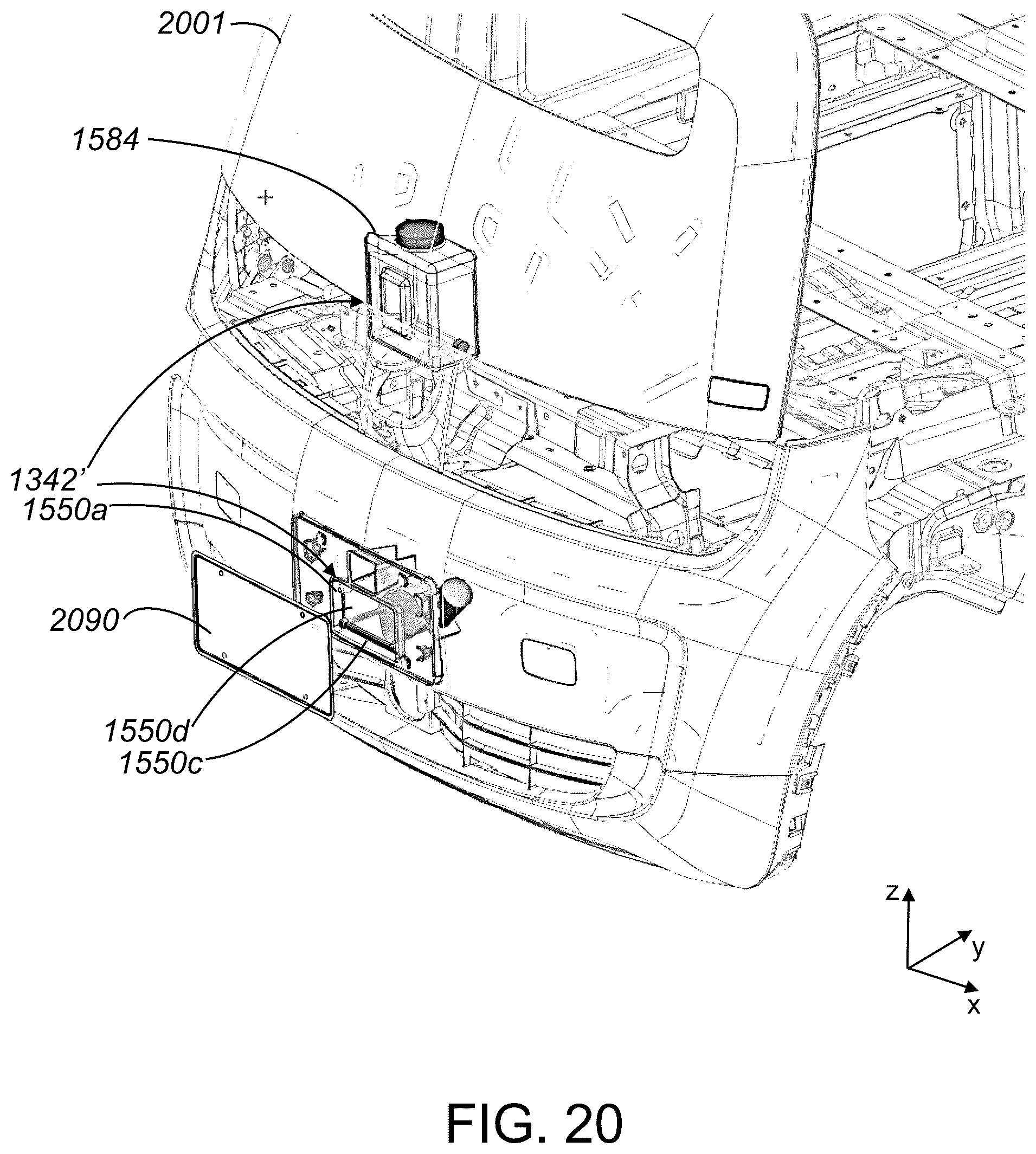 Patent US12319244 Figure 20 – Methods and apparatus for providing components in an autonomous vehicle