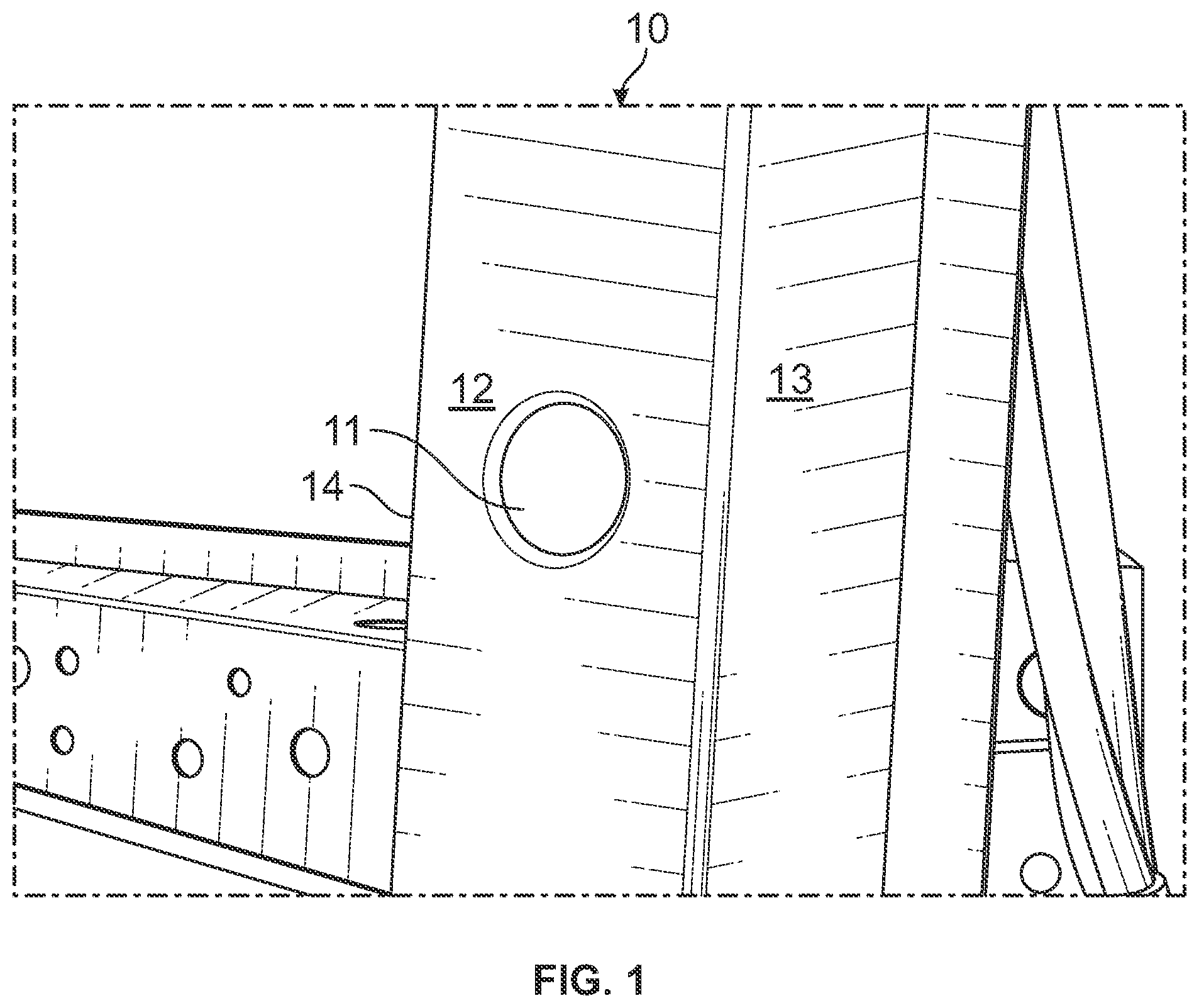 Patent US12319247 Figure 1 – Device, systems, and methods for mounting articles to a vehicle chassis