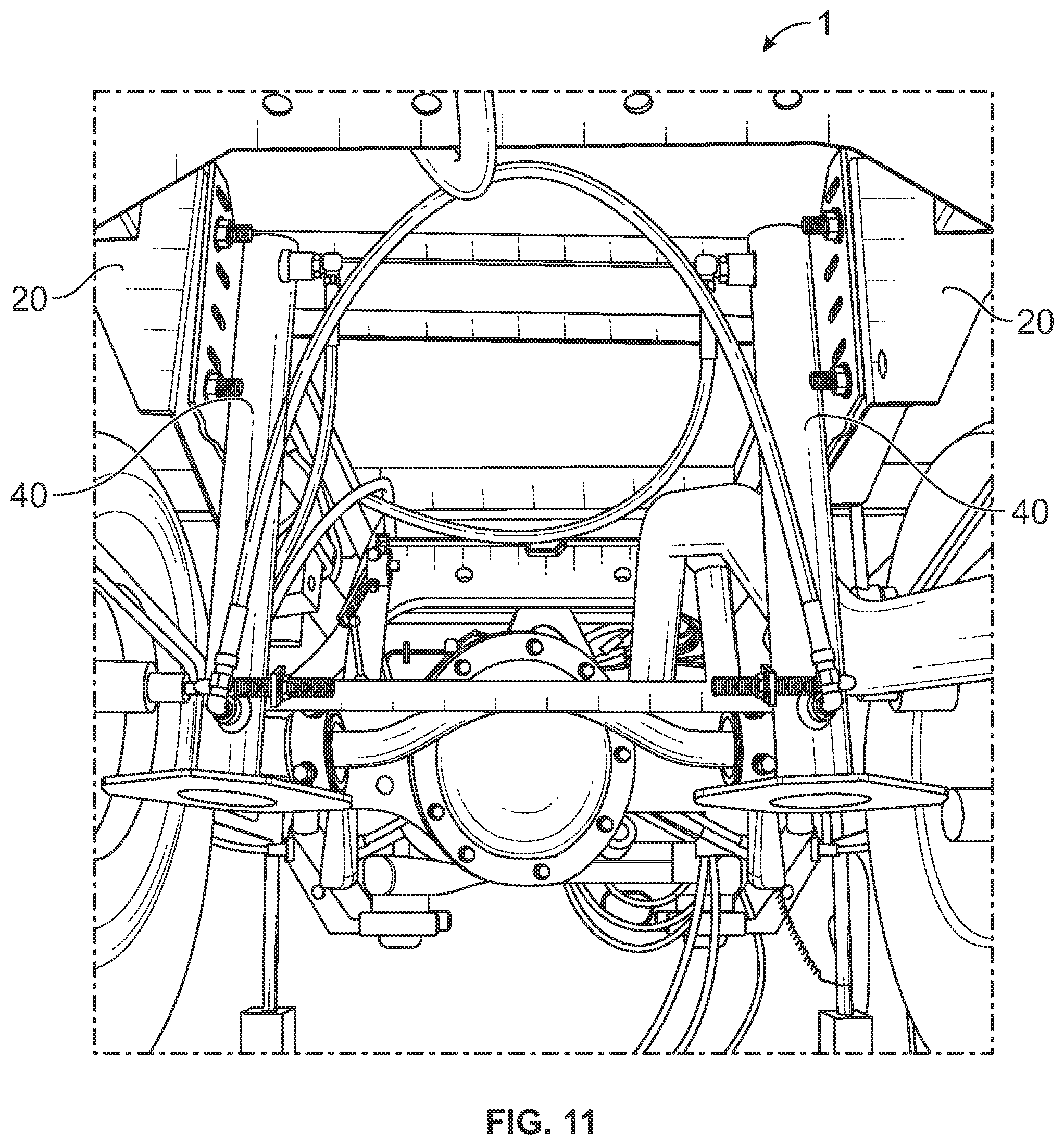 Patent US12319247 Figure 11 – Device, systems, and methods for mounting articles to a vehicle chassis