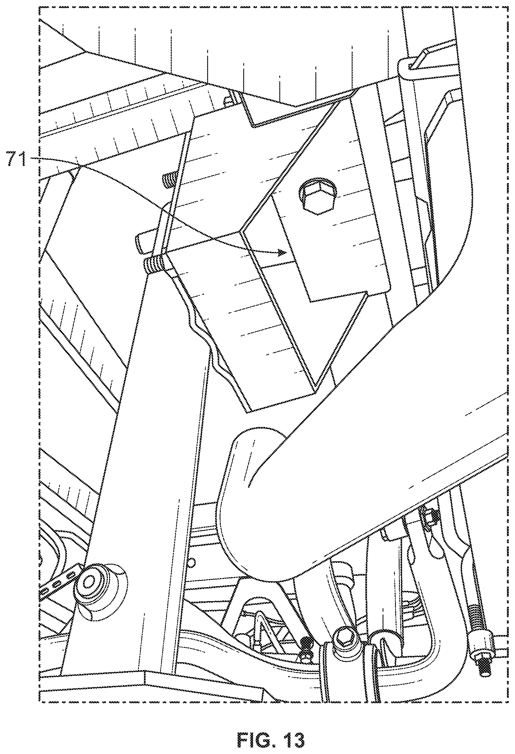 Patent US12319247 Figure 13 – Device, systems, and methods for mounting articles to a vehicle chassis