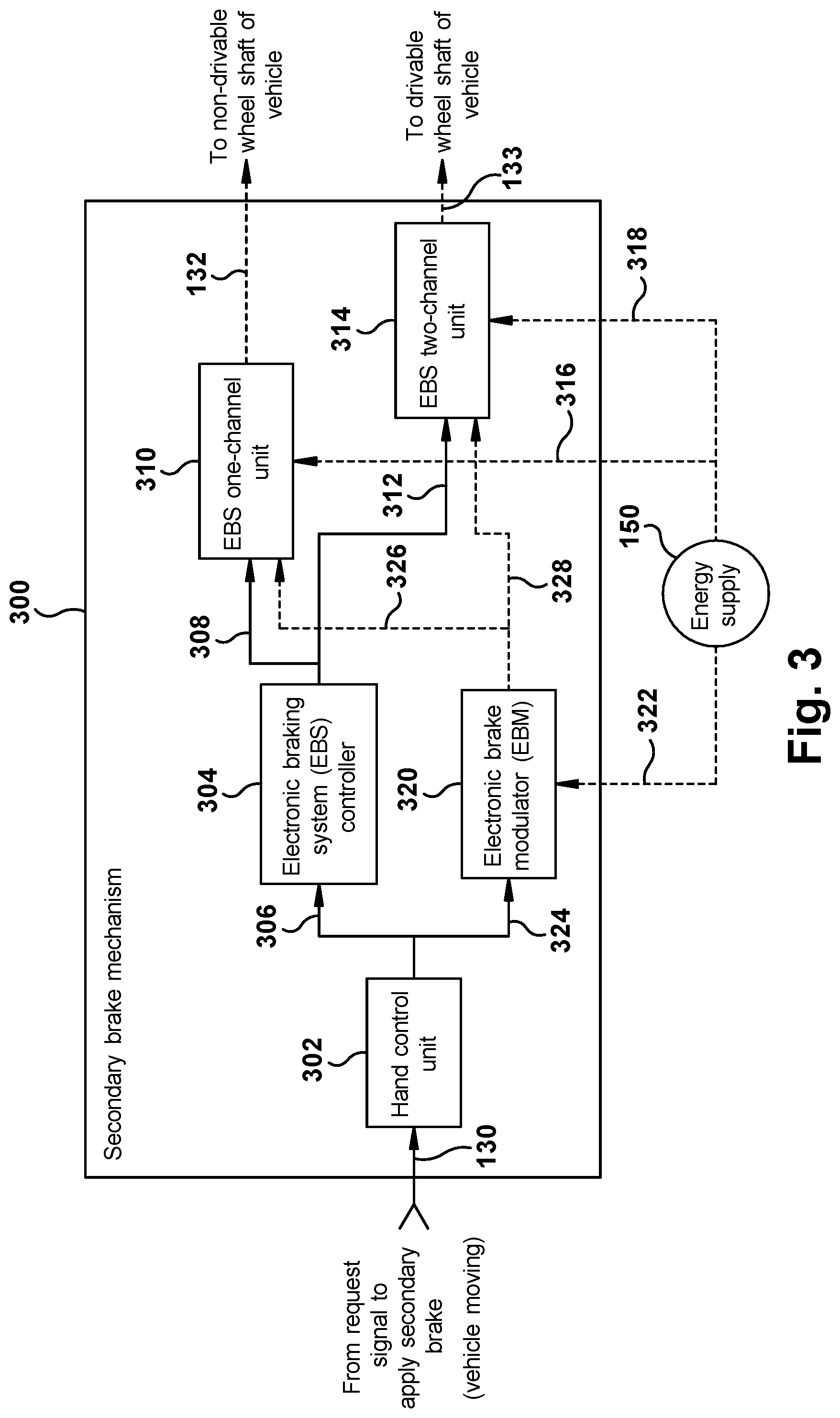 Patent US12319253 Figure 3 – Parking brake apparatus for a vehicle and method therefor