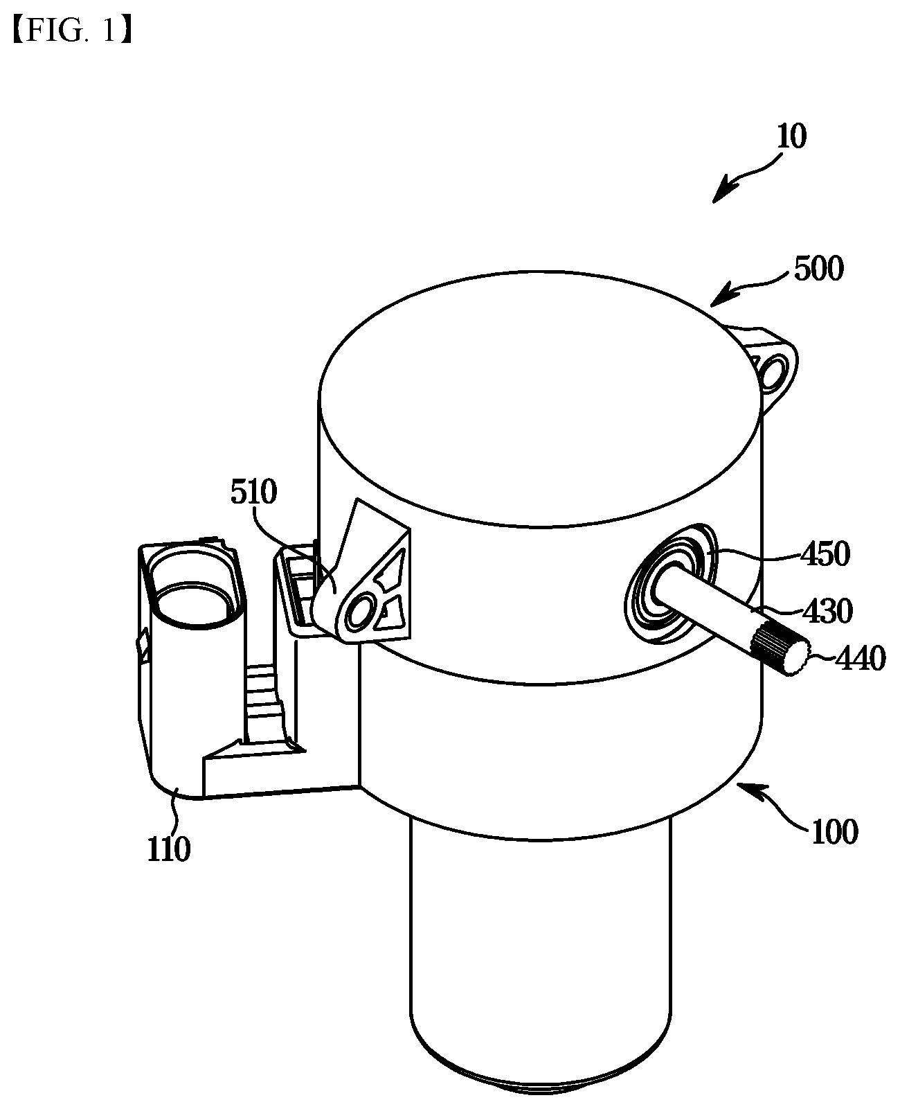 Patent US12319254 — Actuator for brake device — Figure 1