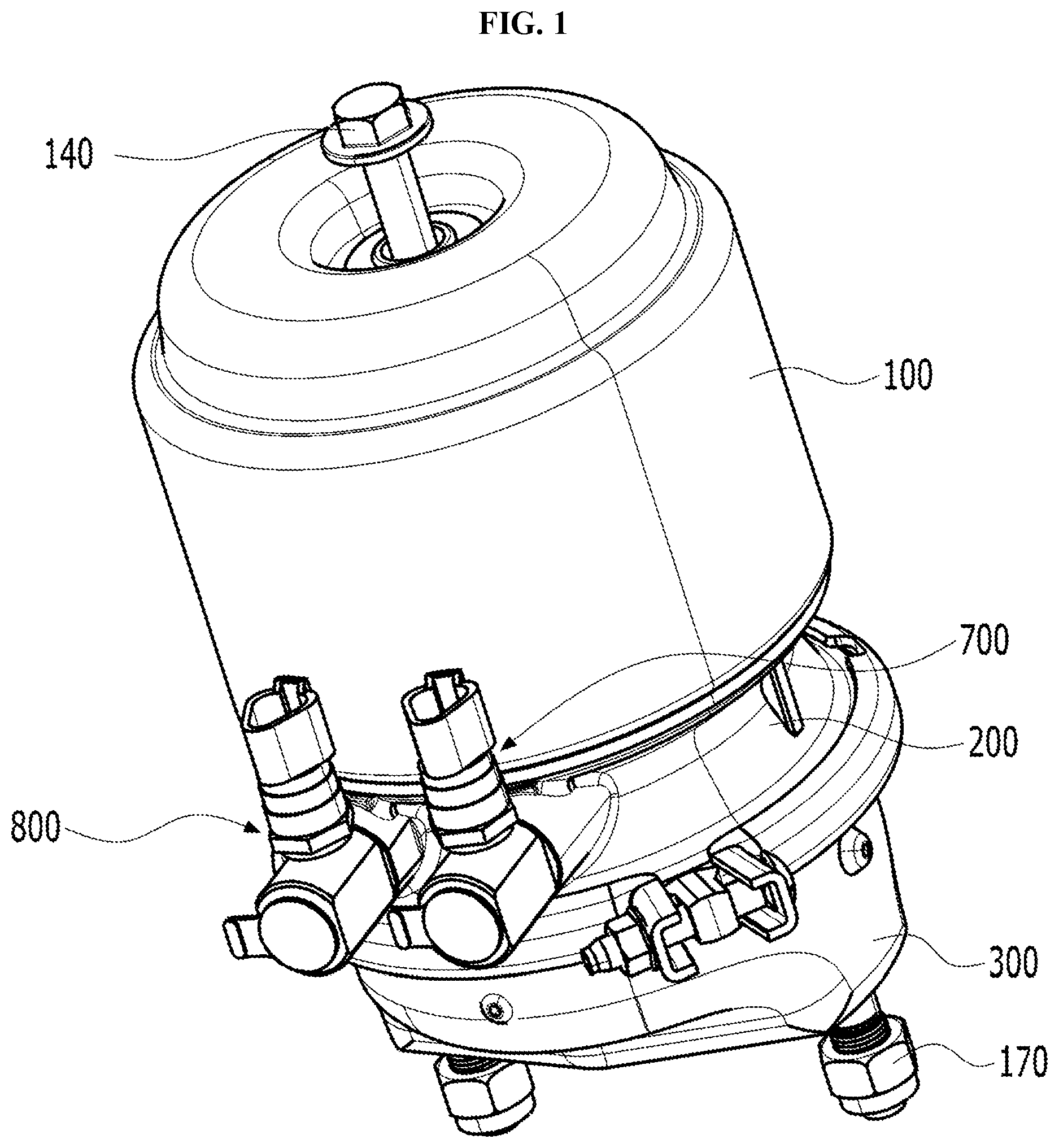 Patent US12319260 Figure 1 – Pressure sensing system of pneumatic spring brake chamber for a vehicle