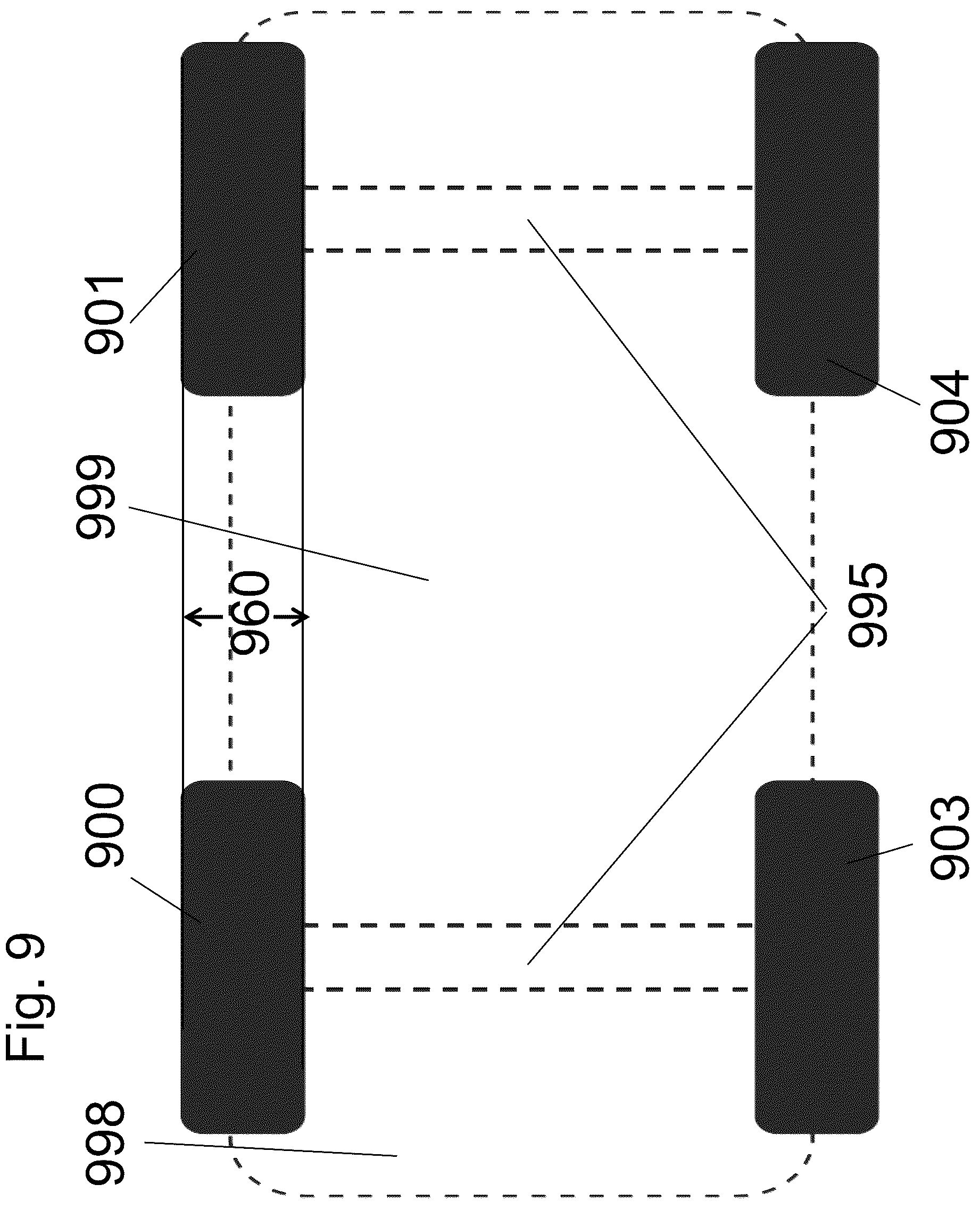 Patent US12319264 Figure 9 – Efficient electrical passenger car with motor control