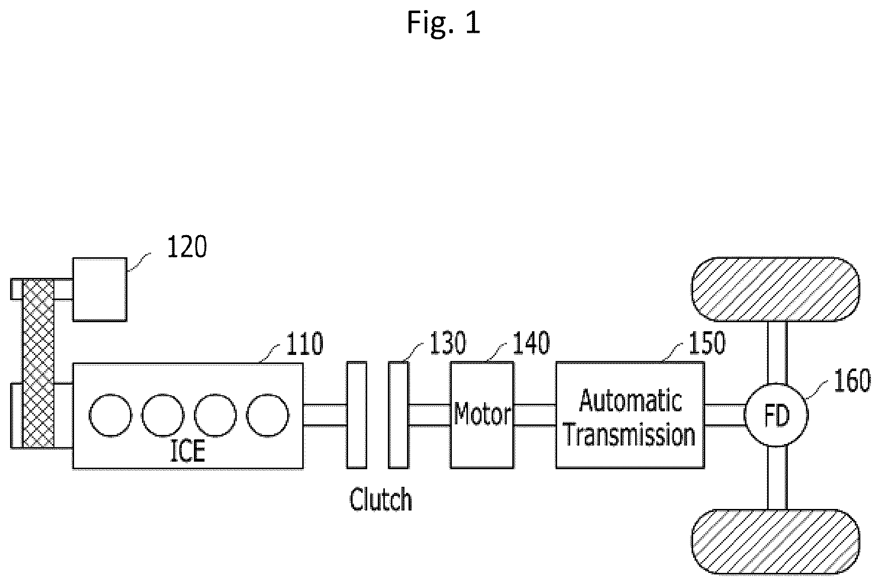 Patent US12319269 Figure 1 – Hybrid vehicle and method of supporting audio input/output for the same