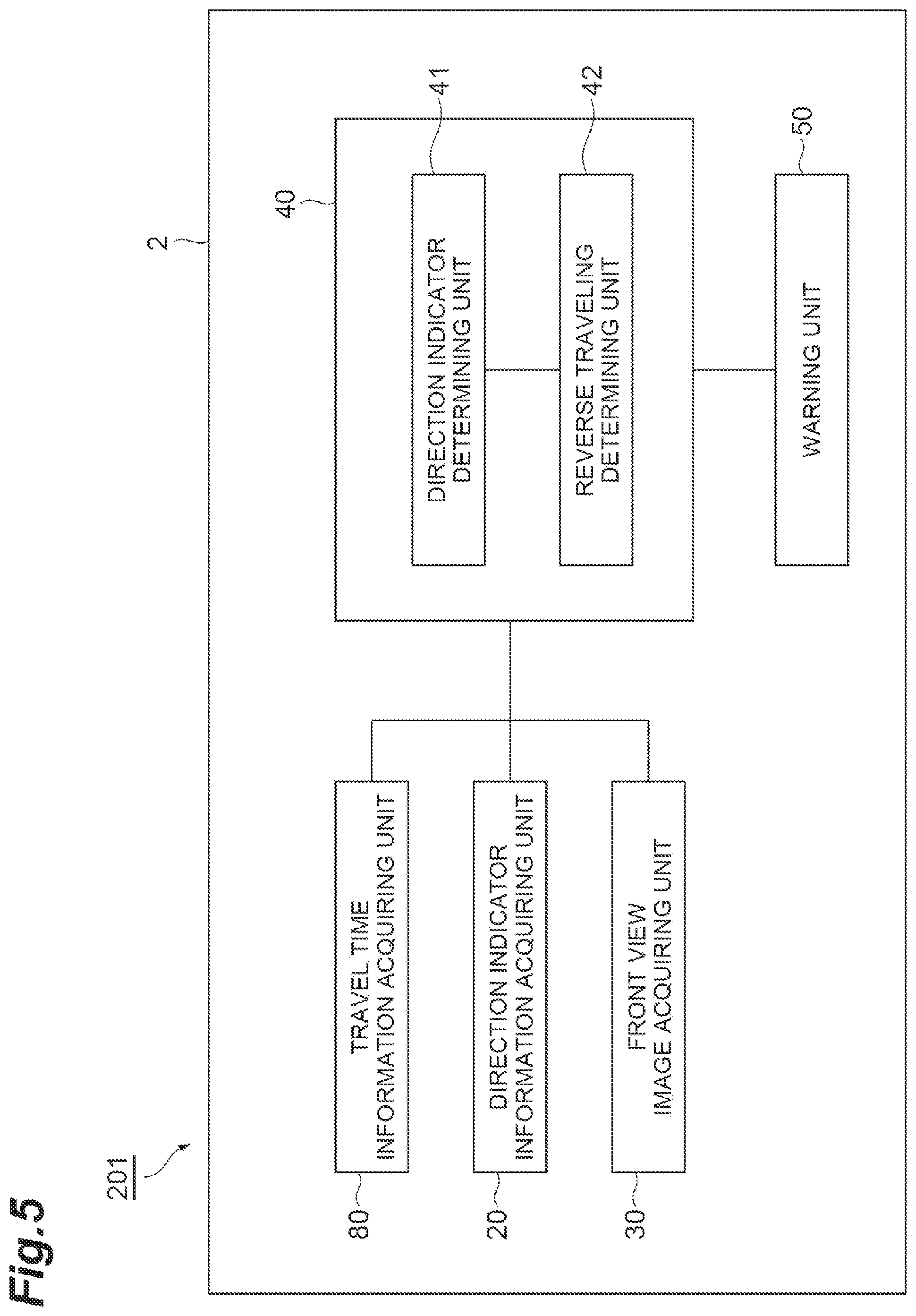 Patent US12319296 Figure 5 – Reverse traveling determination device