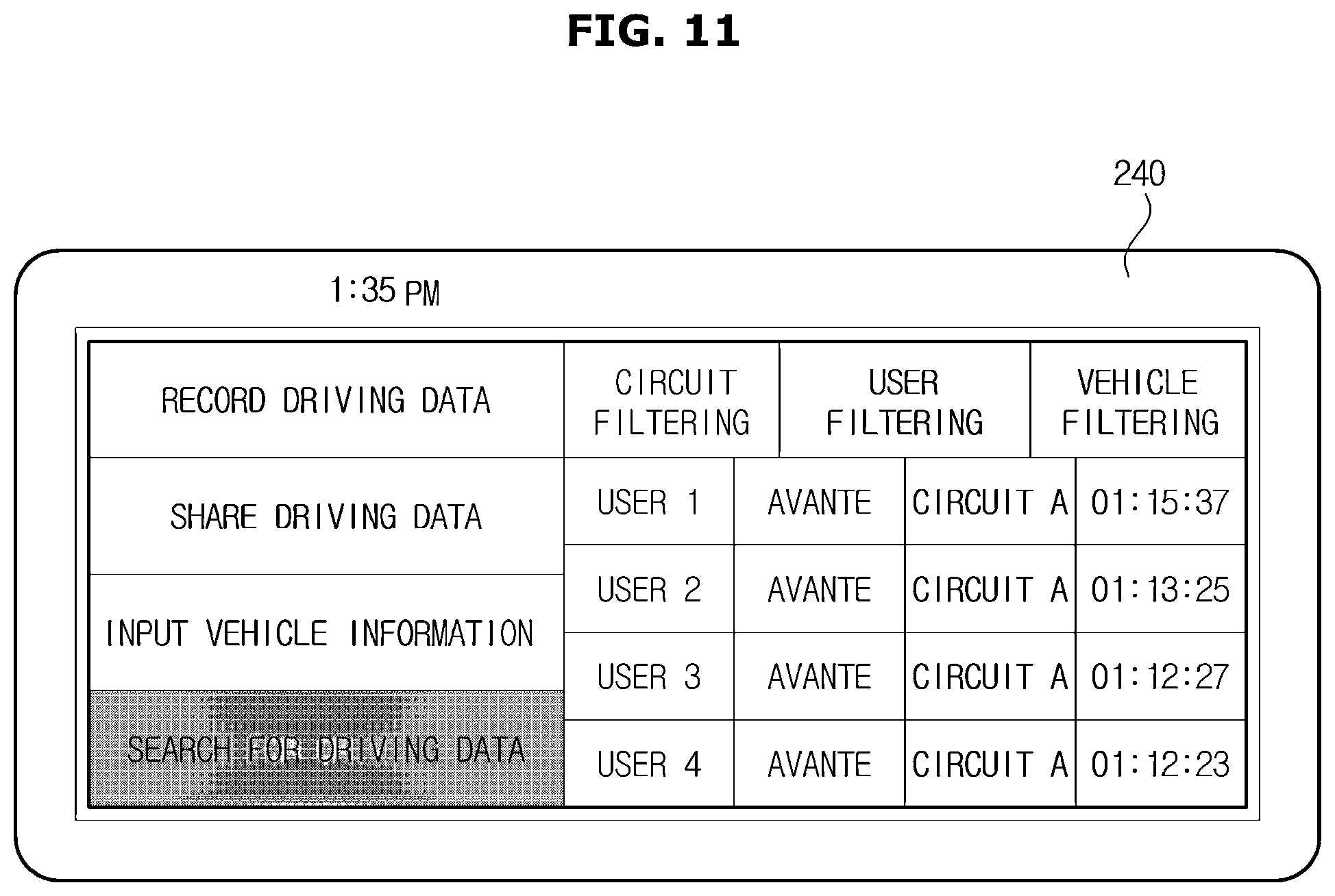 Patent US12319302 Figure 11 – Method and system for assisting circuit driving