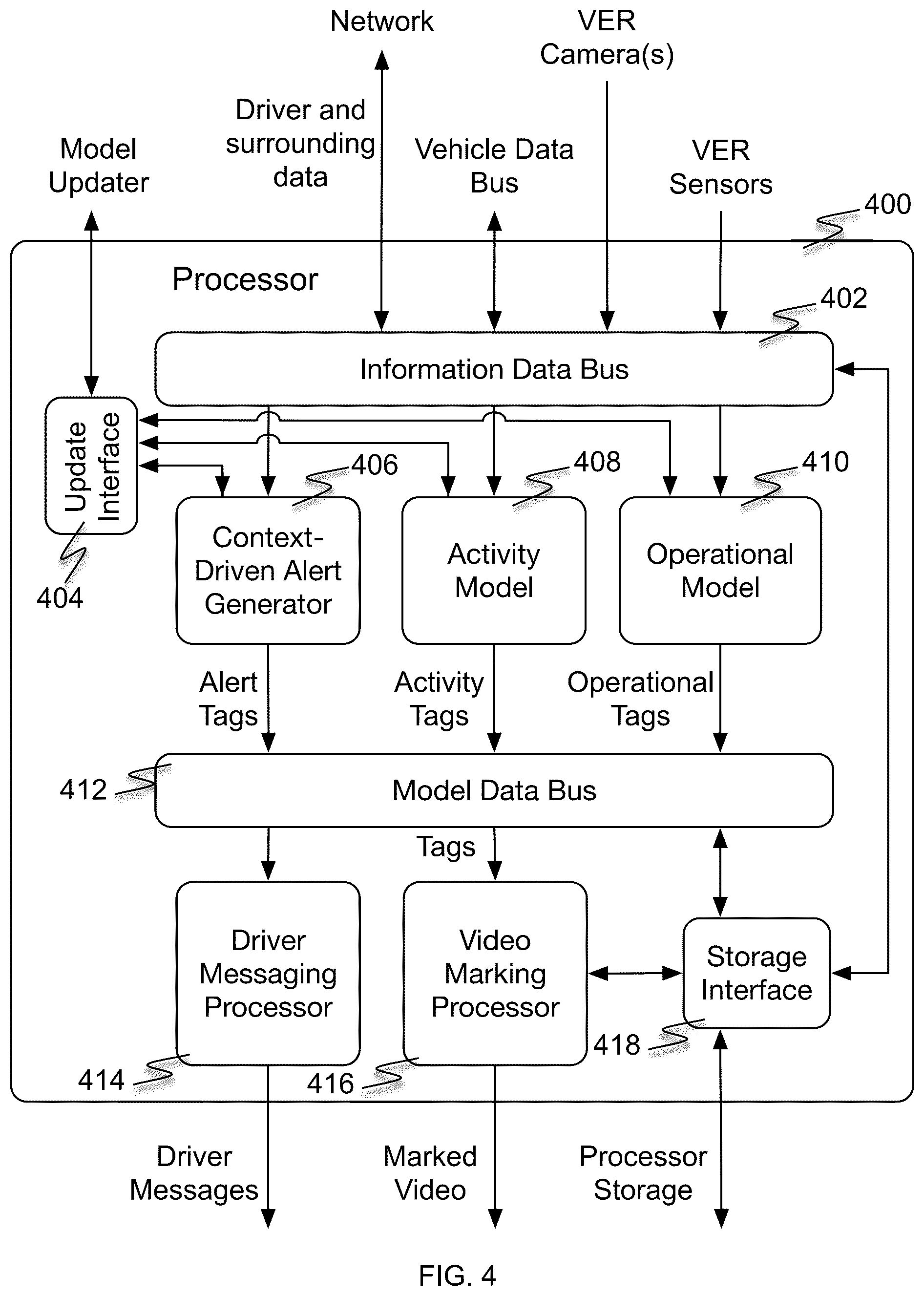 Patent US12319303 Figure 4 – Context driven state machine system for alert generation