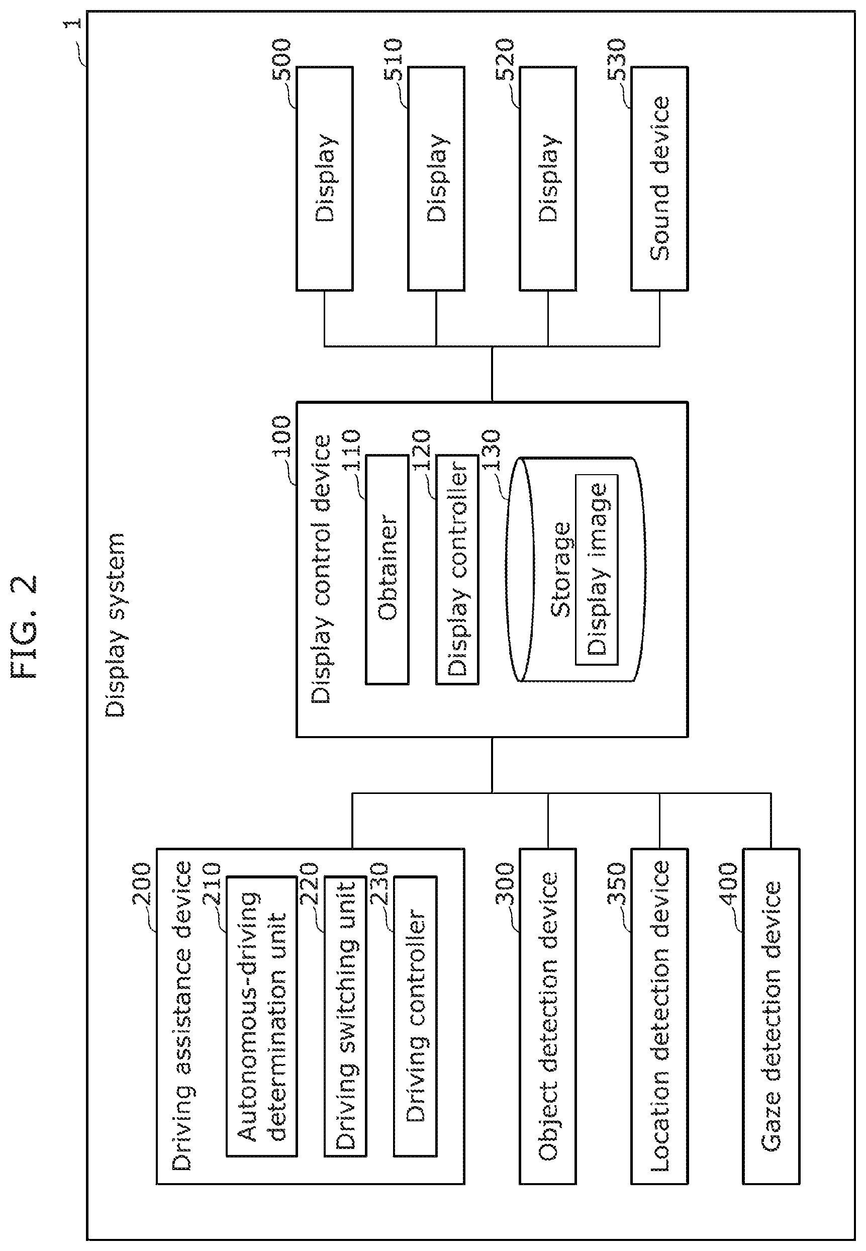 Patent US12319305 Figure 2 – Display control device, display control method, and recording medium