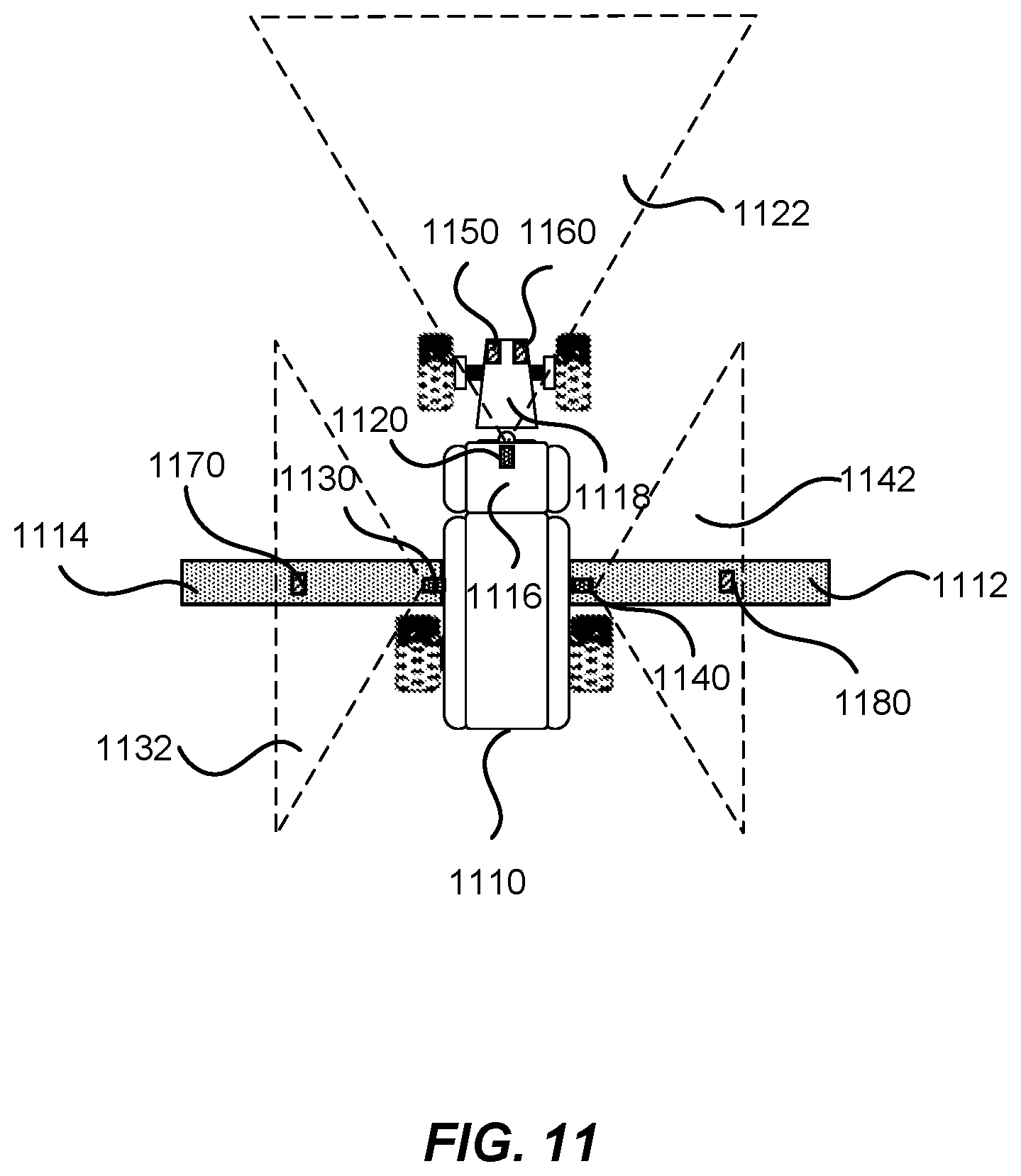 Patent US12319310 Figure 11 – Accuracy verification of a perception system of a vehicle