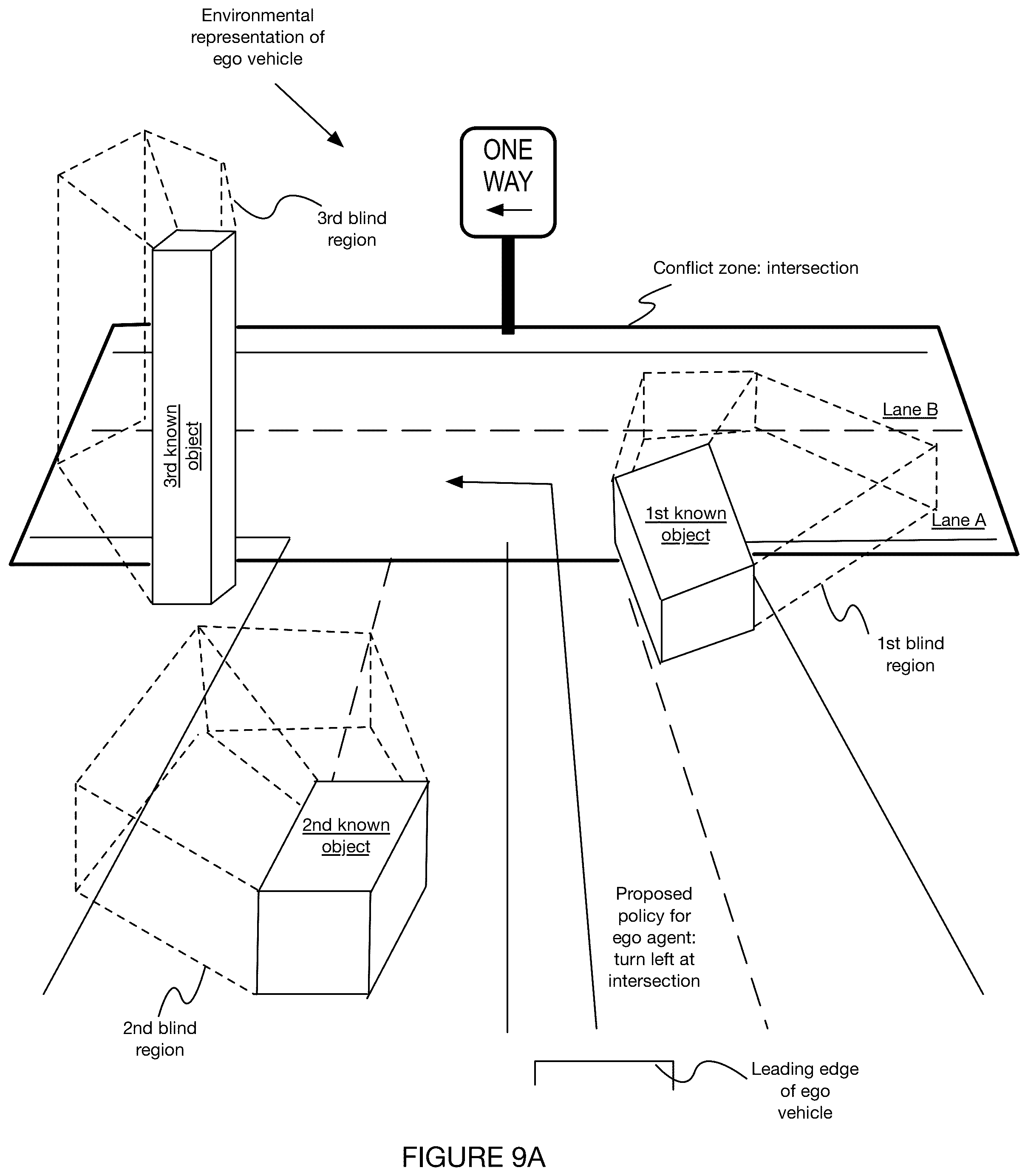 Patent US12319313 Figure 10 – Method and system for operating an autonomous agent with incomplete environmental information
