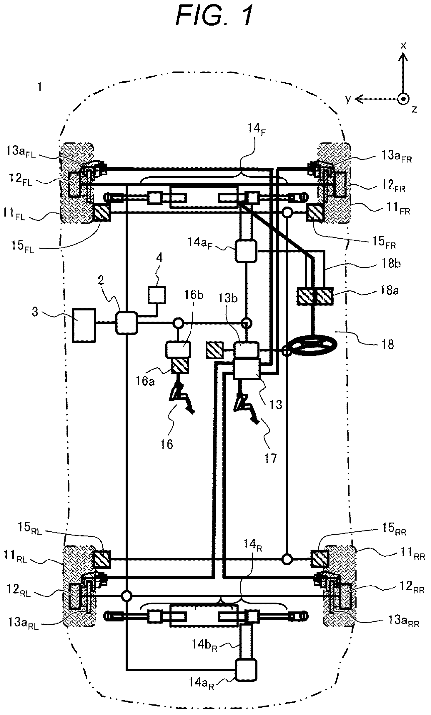 Patent US12319314 — Vehicle integrated-control device and vehicle integrated-control method — Figure 1