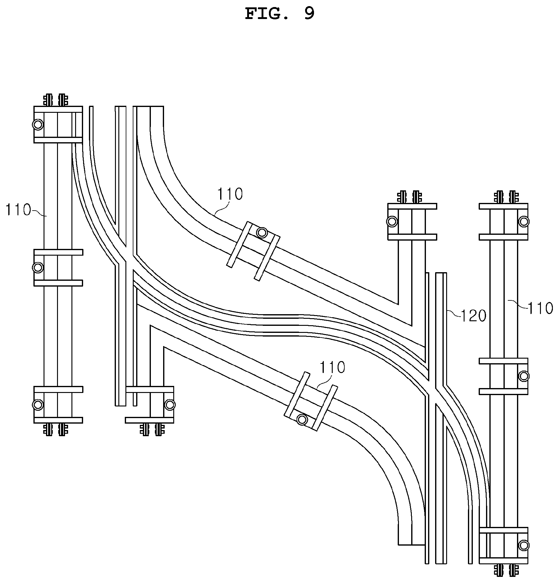Patent US12319321 Figure 9 – Transport system in fabrication facility