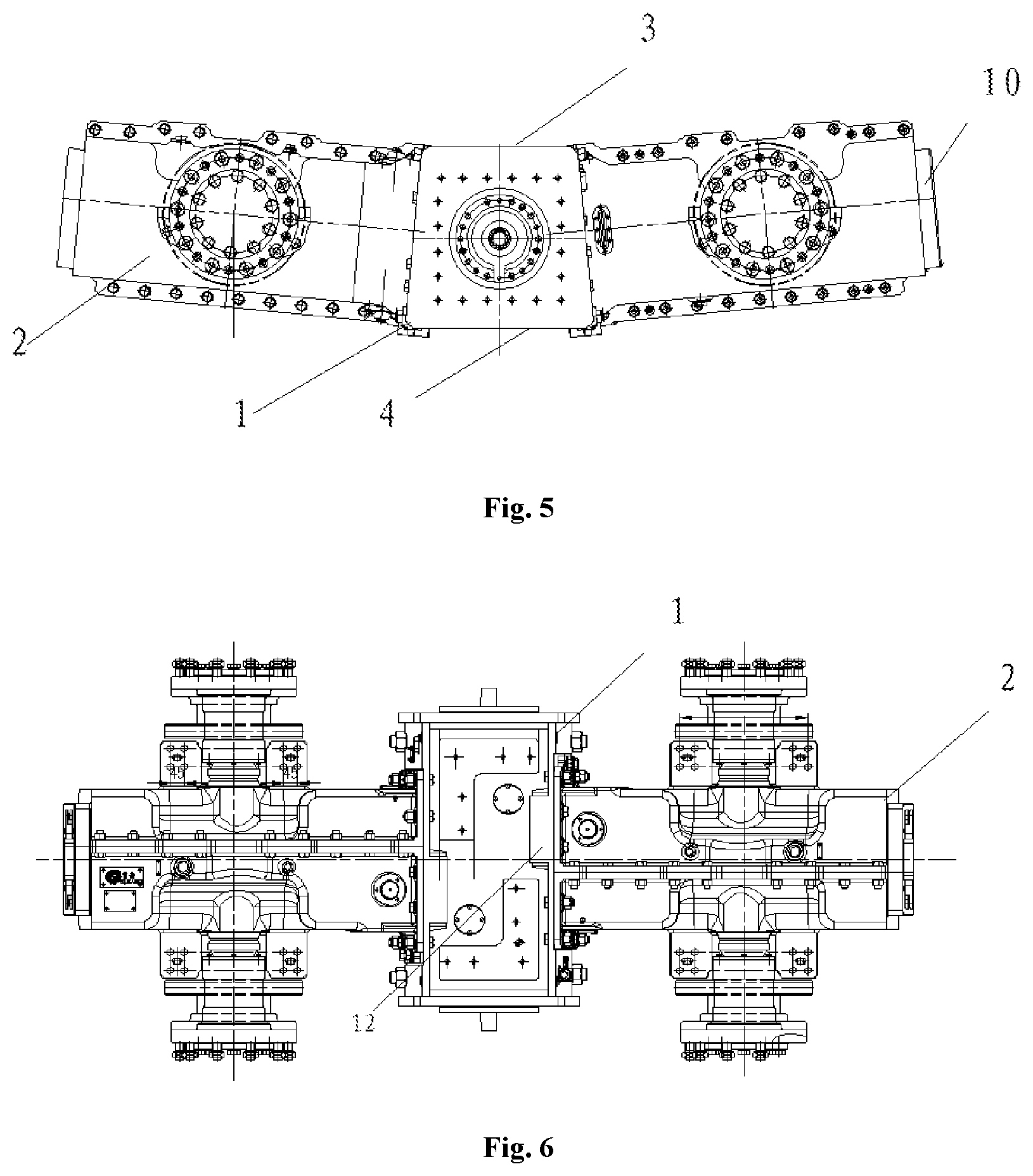 Patent US12319322 Figure 3 – Bogie framework of rail vehicle and bogie