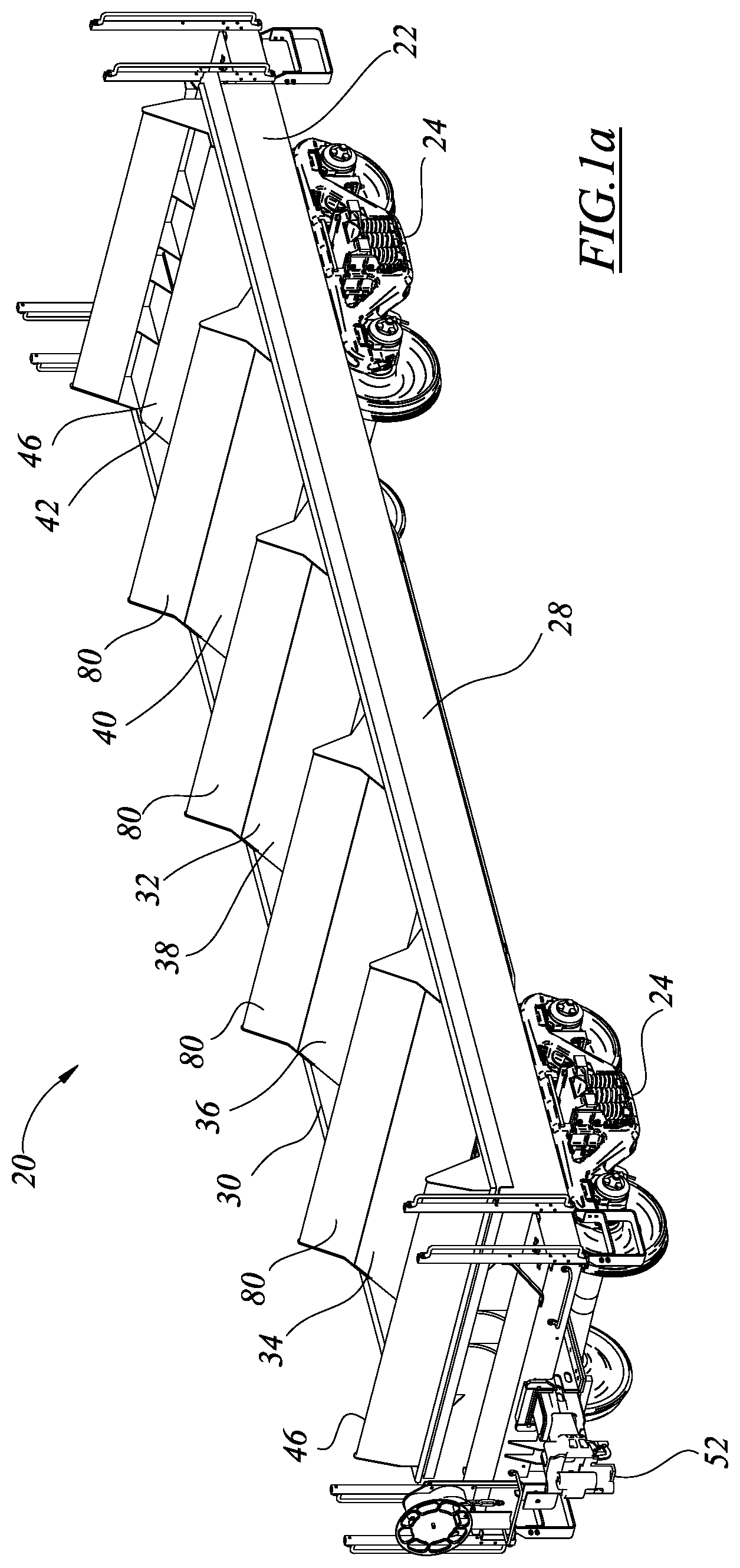 Patent US12319323 Figure 1 – Railroad coil car structure