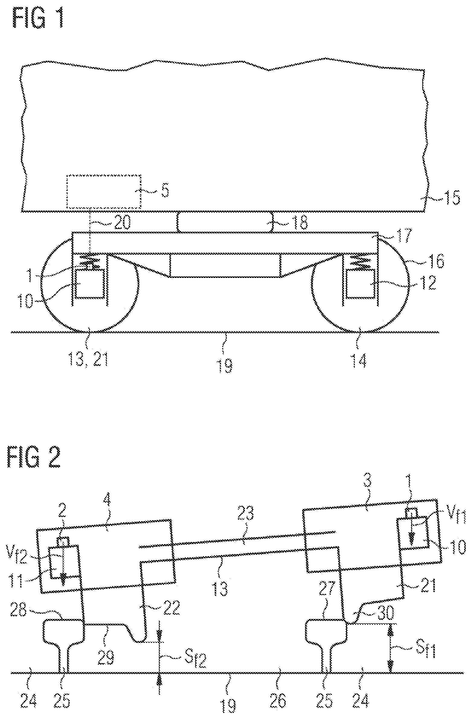 Patent US12319324 Figure 1 – Method and device for detecting a derailed state of a rail vehicle