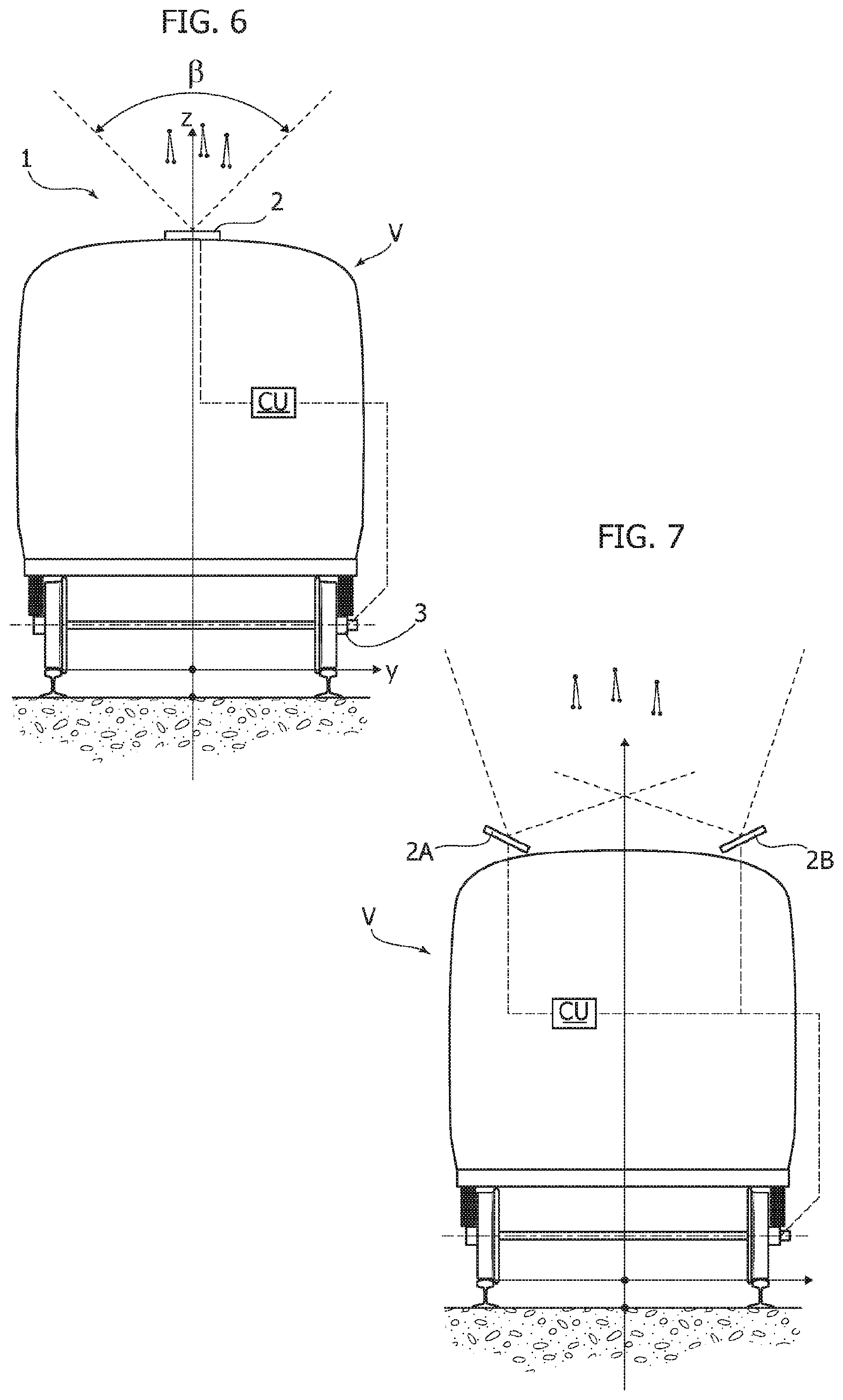 Patent US12319326 Figure 3 – System, a vehicle and a method for the detection of position and geometry of line infrastructures, particularly for a railway line