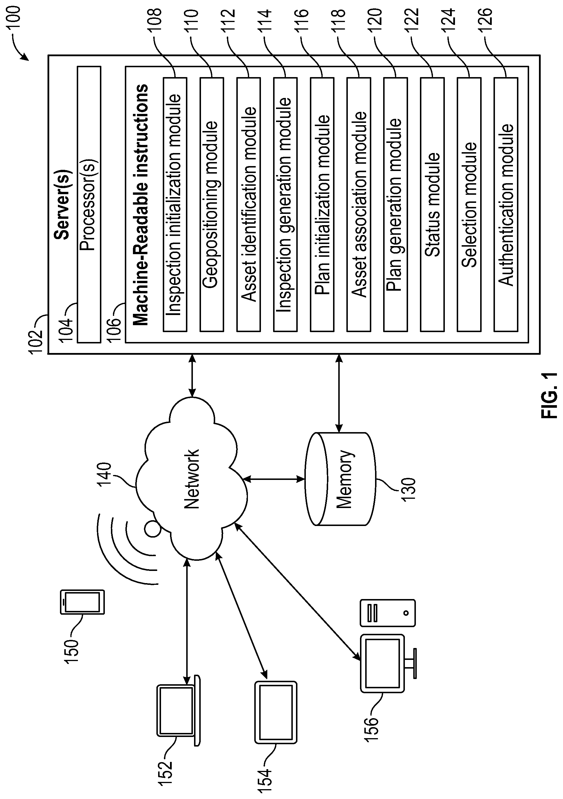 Patent US12319327 Figure 1 – System and method for strategic track and maintenance planning inspection