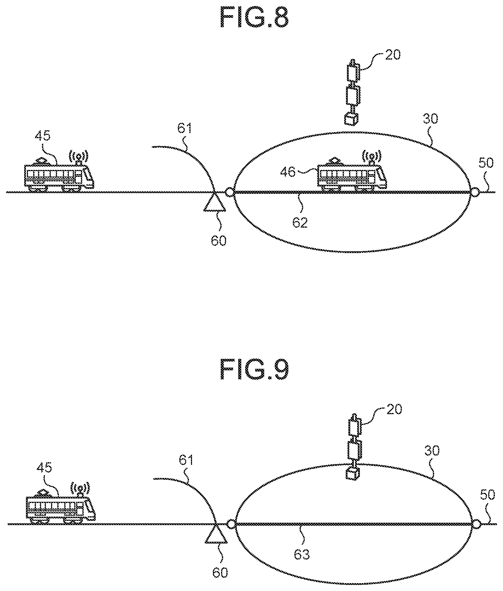 Patent US12319328 Figure 5 – Ground control device, radio communication apparatus, radio train control system, and train control method