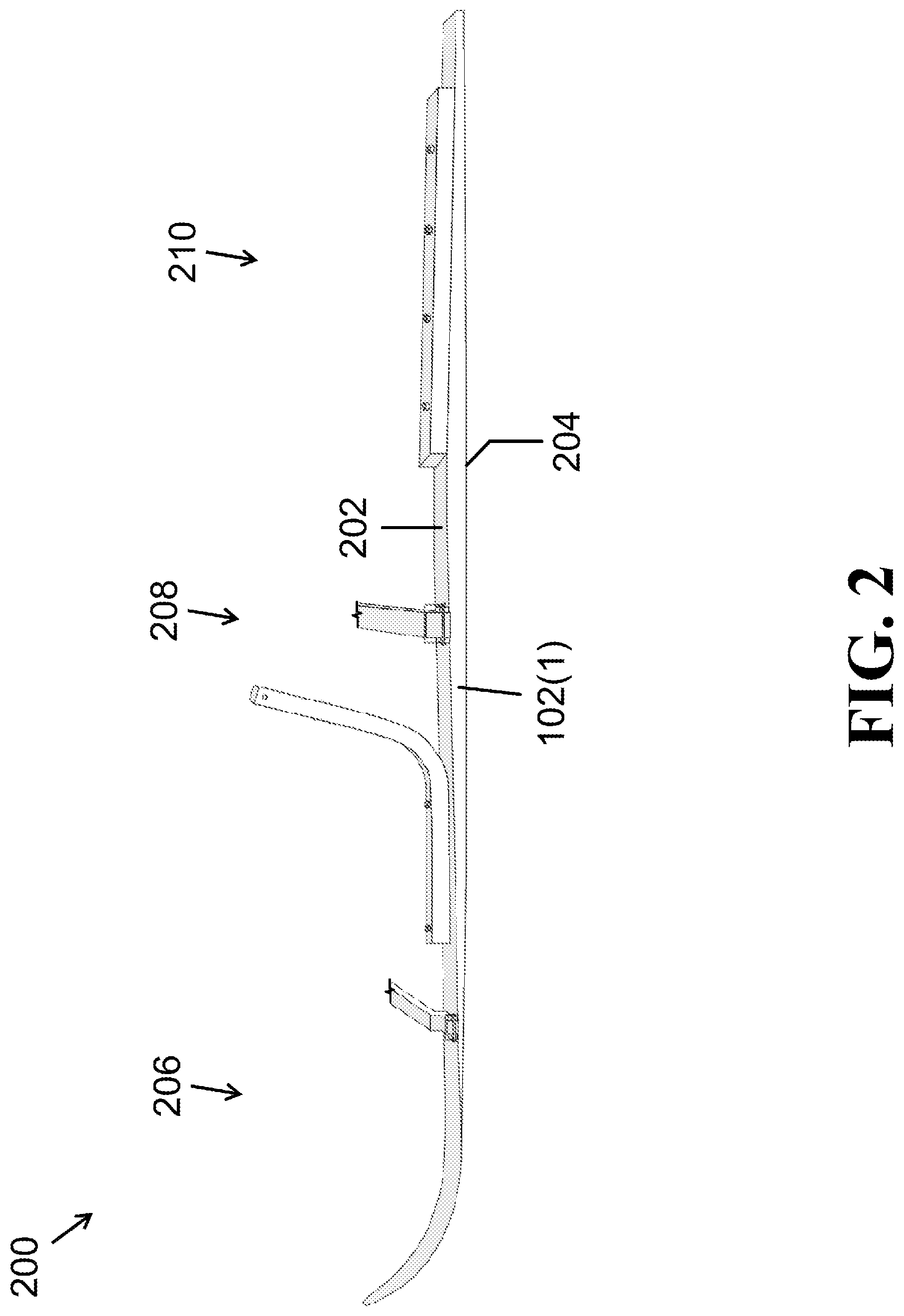 Patent US12319329 Figure 2 – Apparatuses and systems for a kicksled with a detachable trailer