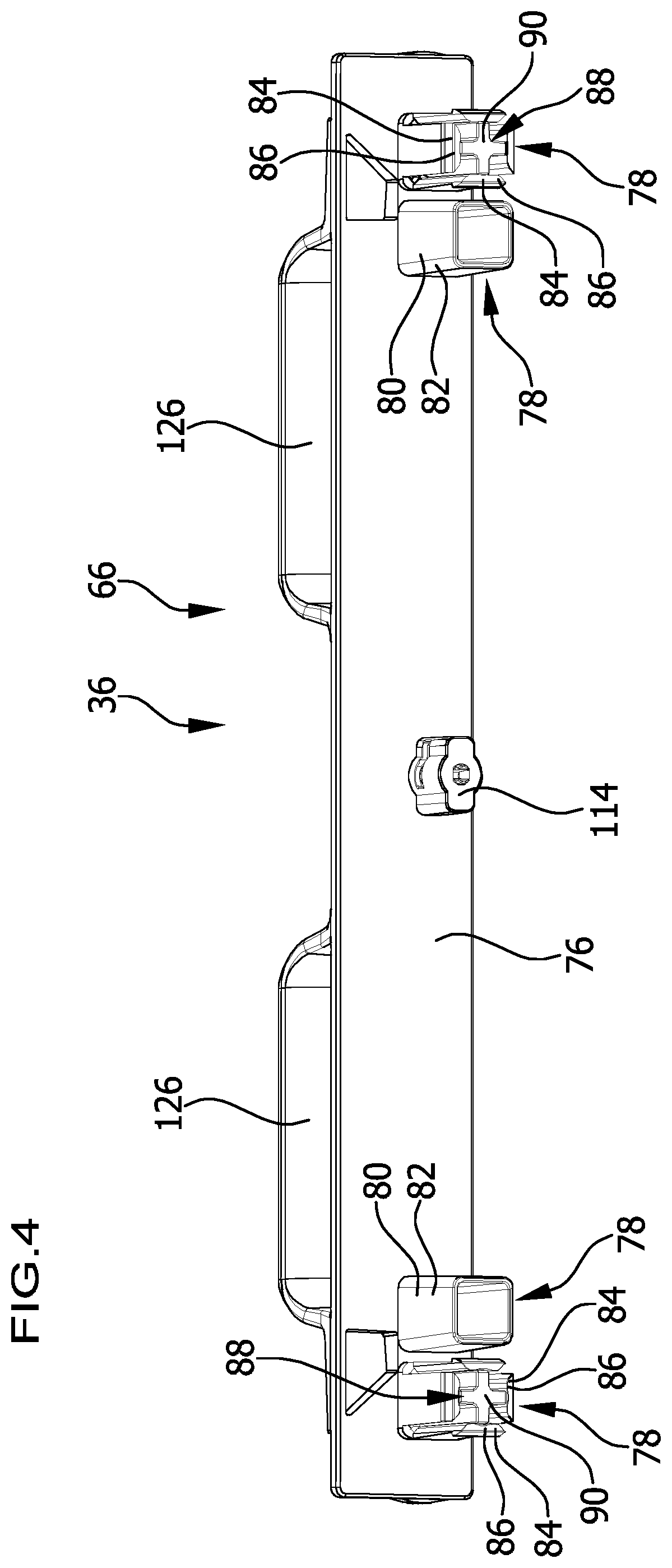 Patent US12319332 Figure 4 – Cleaning system comprising at least one hand-guided cleaning cart and two or more functional devices