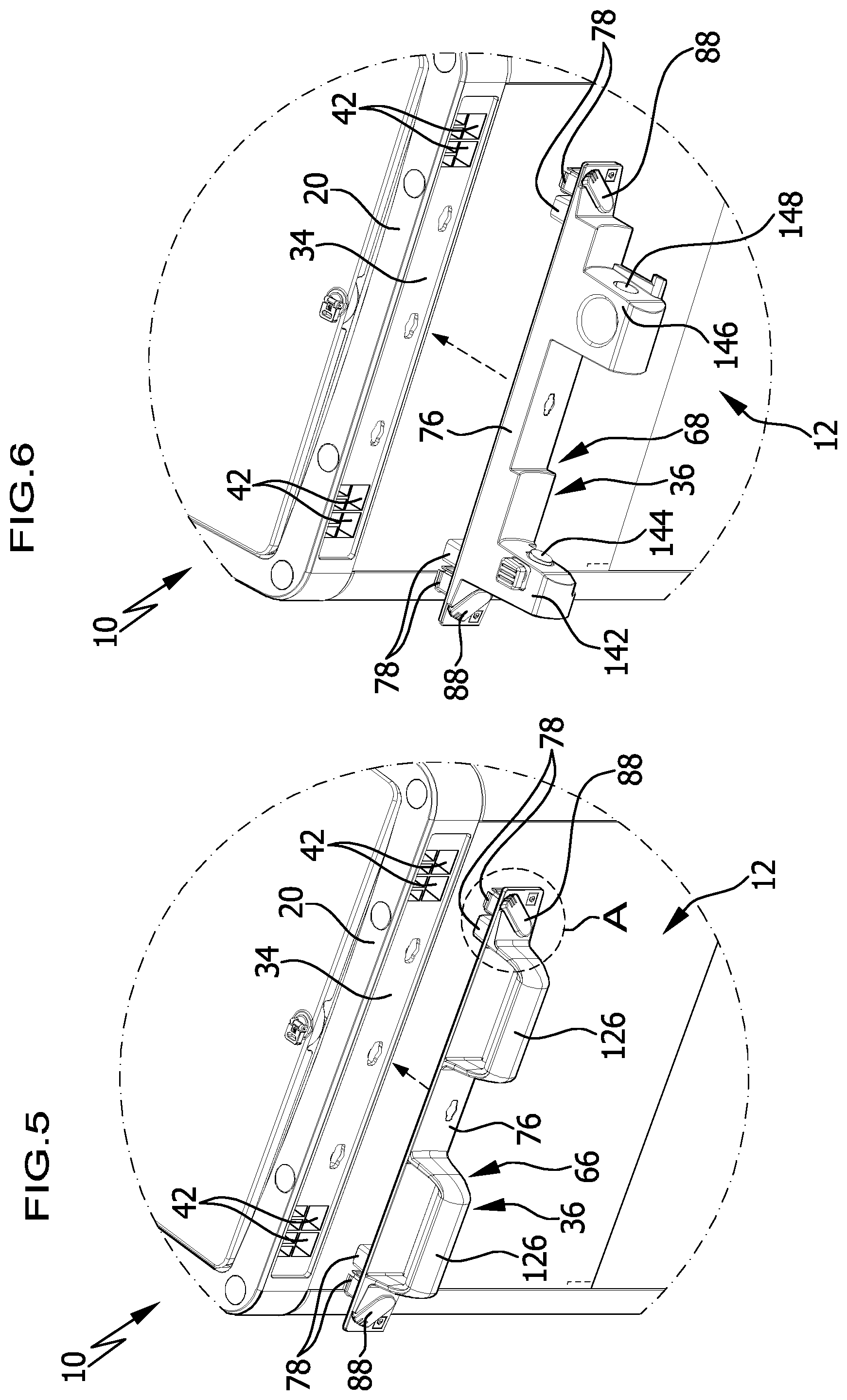 Patent US12319332 Figure 5 – Cleaning system comprising at least one hand-guided cleaning cart and two or more functional devices