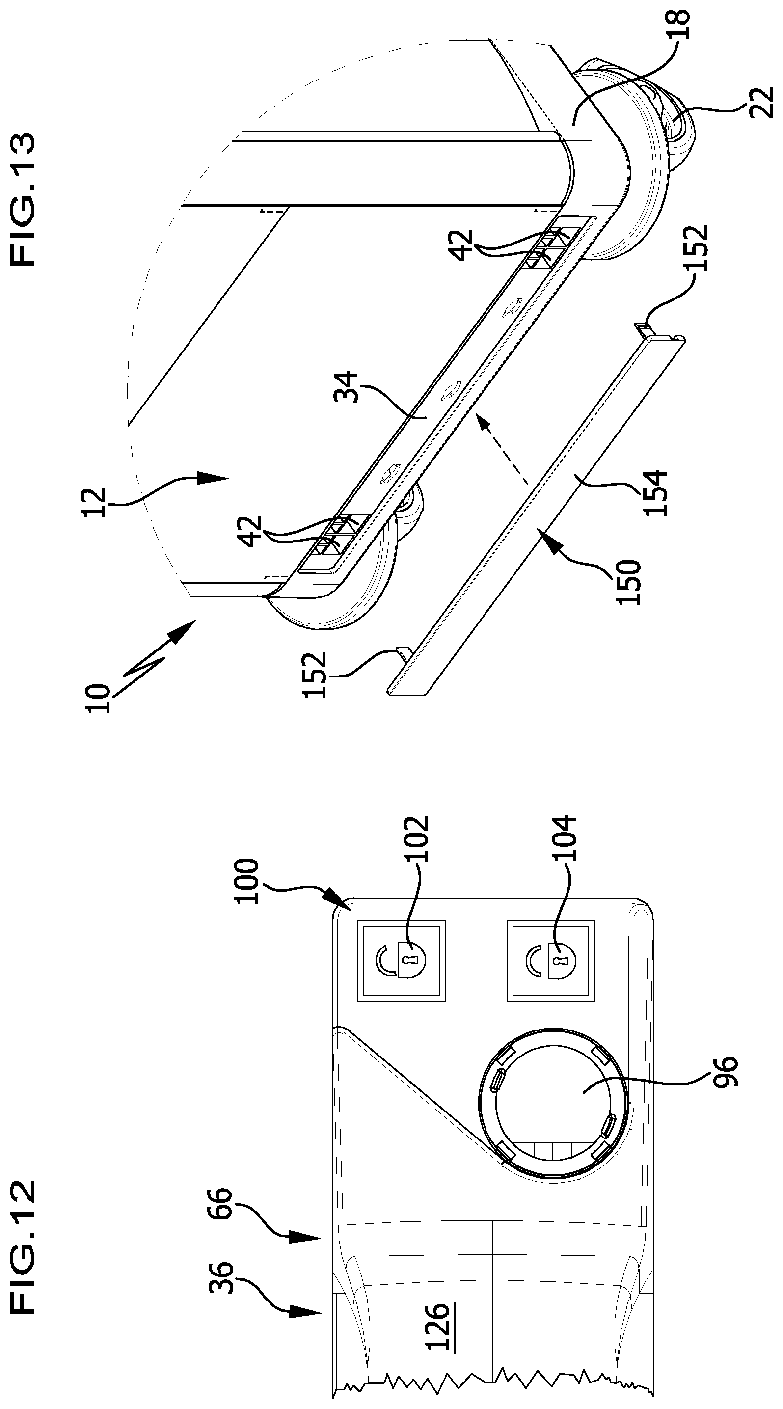 Patent US12319332 Figure 9 – Cleaning system comprising at least one hand-guided cleaning cart and two or more functional devices