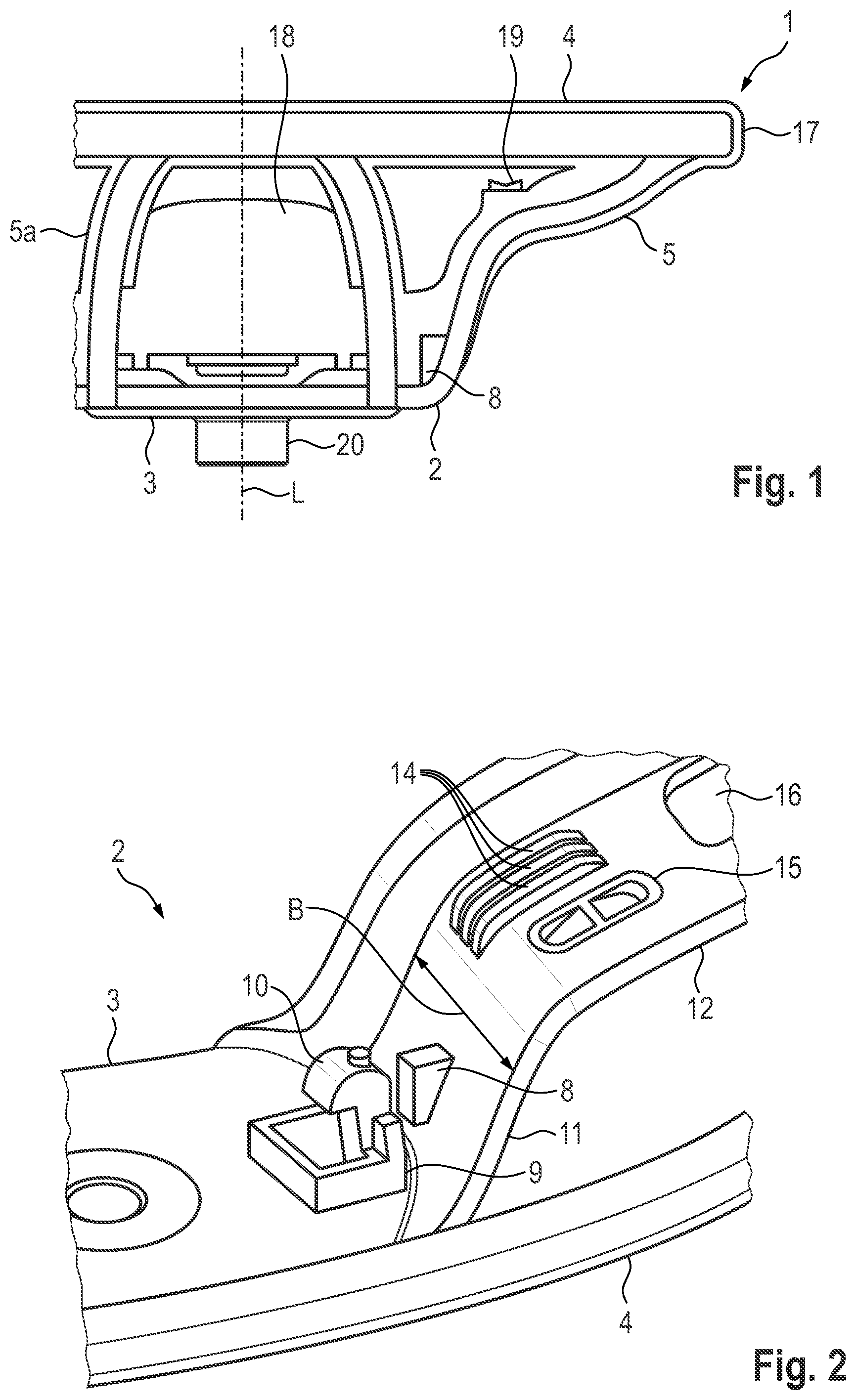 Patent US12319334 Figure 1 – Steering wheel