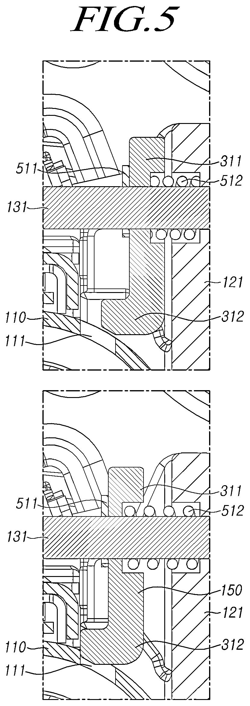 Patent US12319335 Figure 5 – Steering device of vehicle
