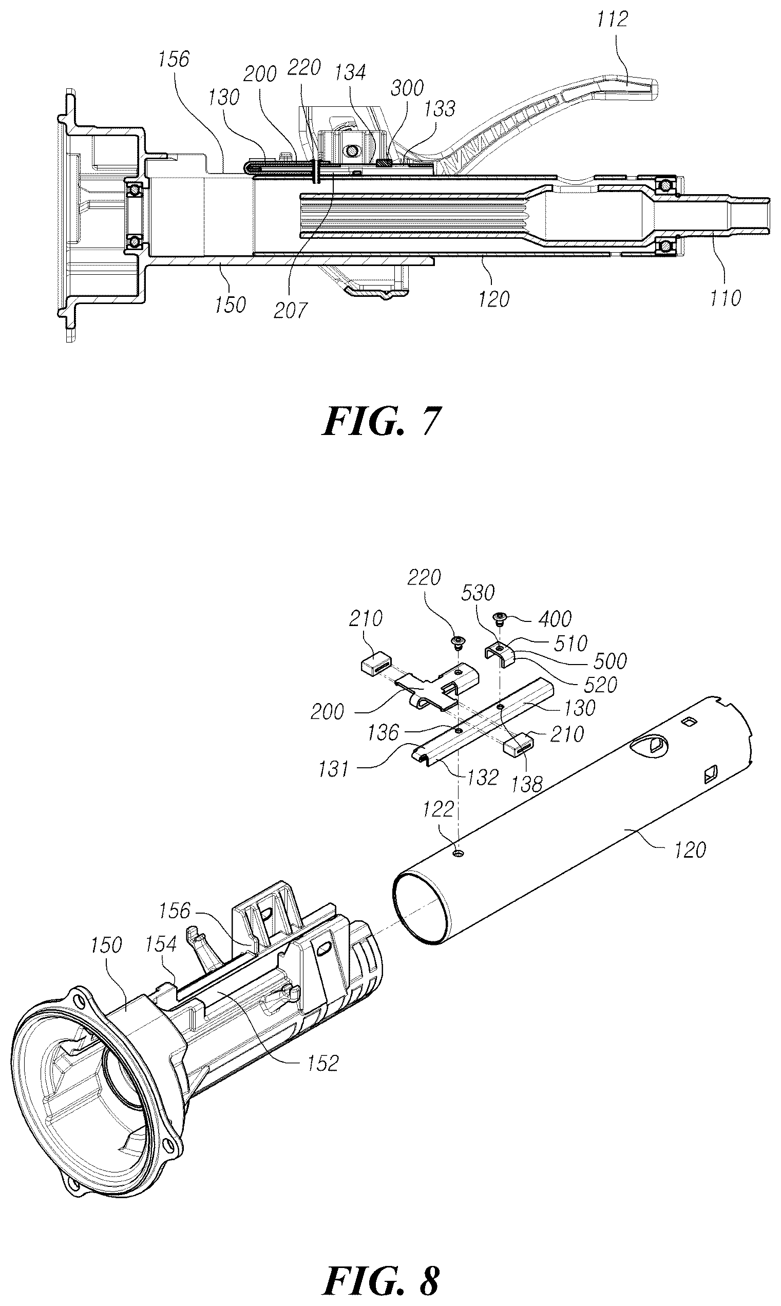 Patent US12319337 Figure 5 – Steering column of vehicle and steering system of vehicle including same