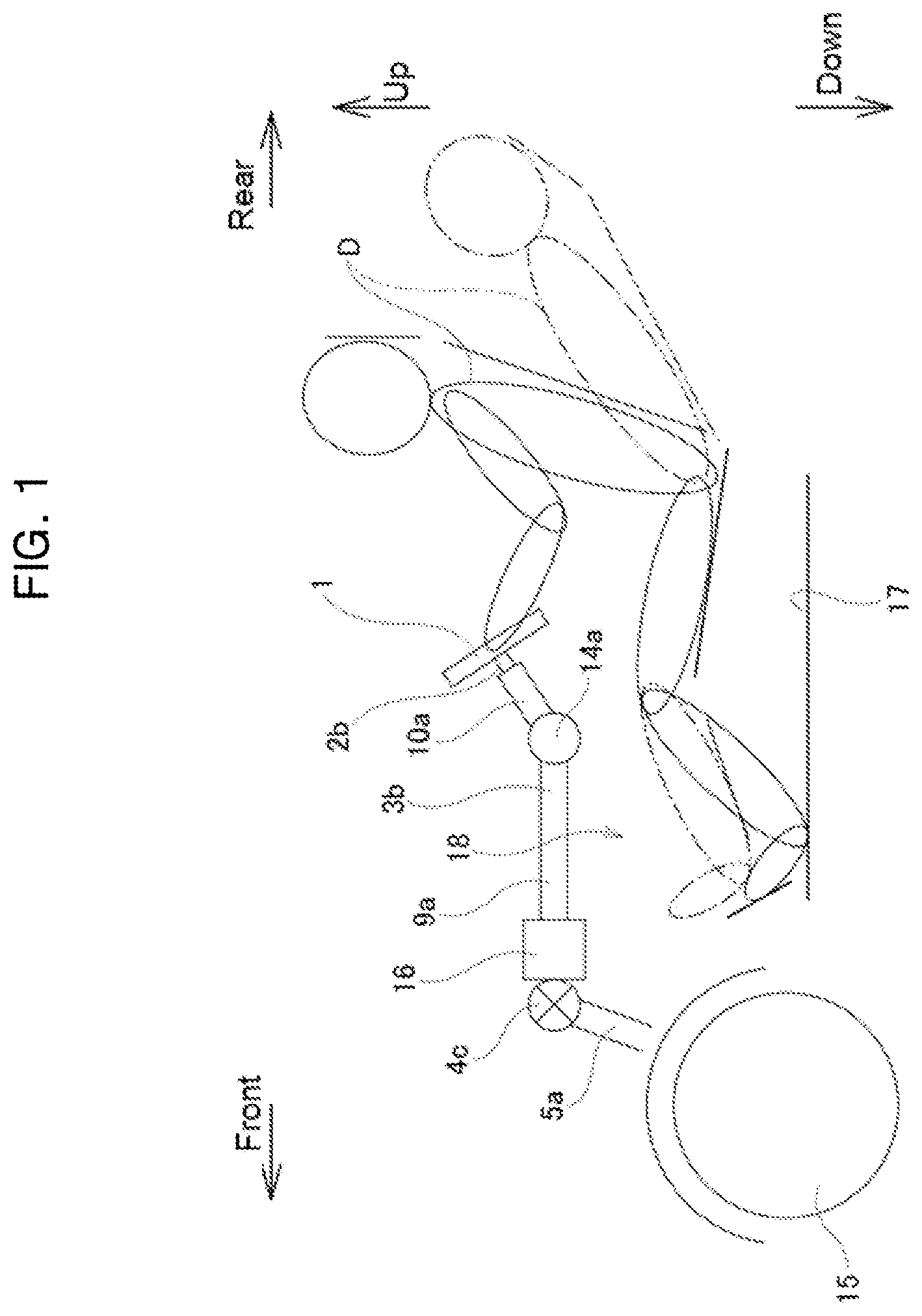 Patent US12319338 Figure 1 – Steering device