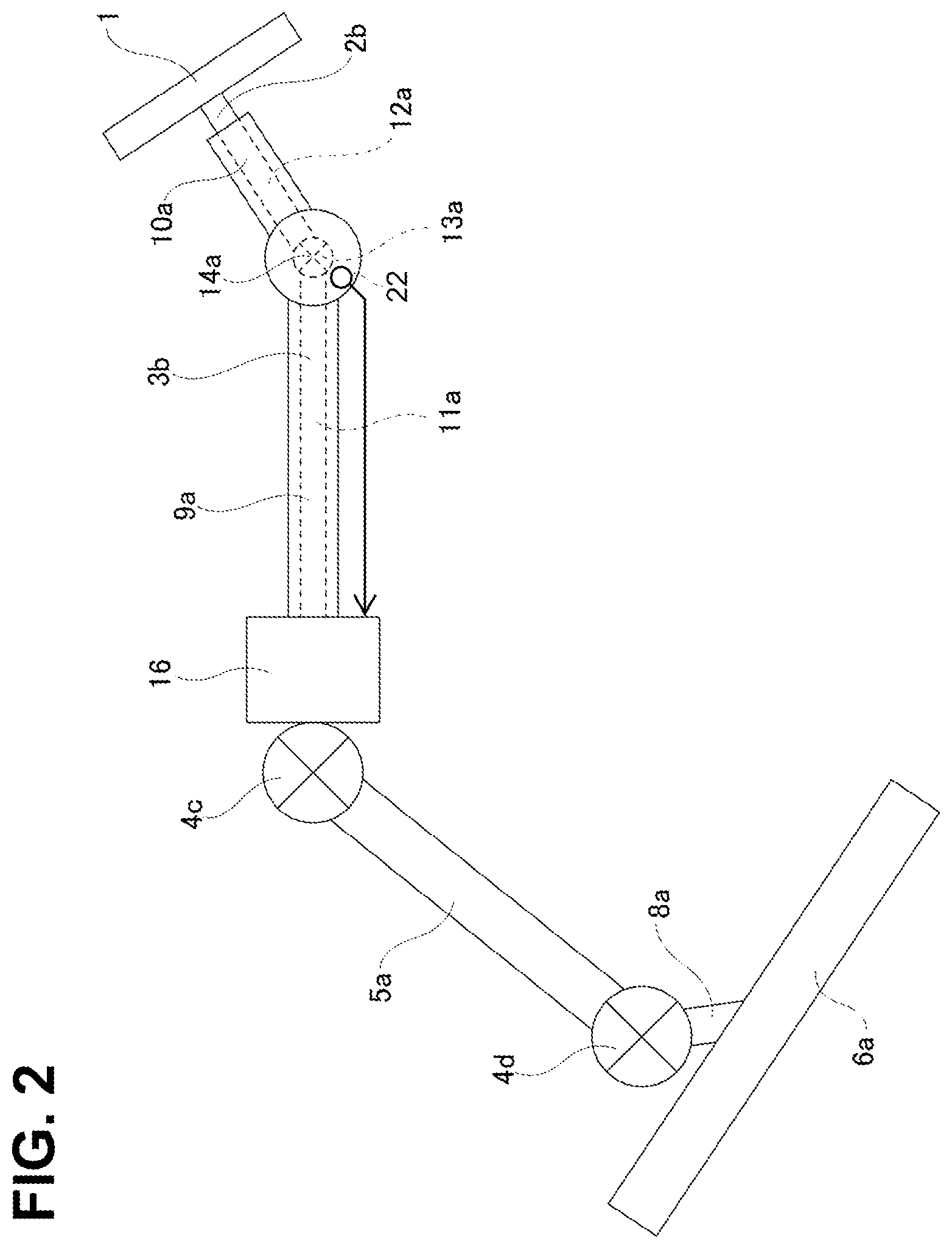 Patent US12319338 Figure 2 – Steering device
