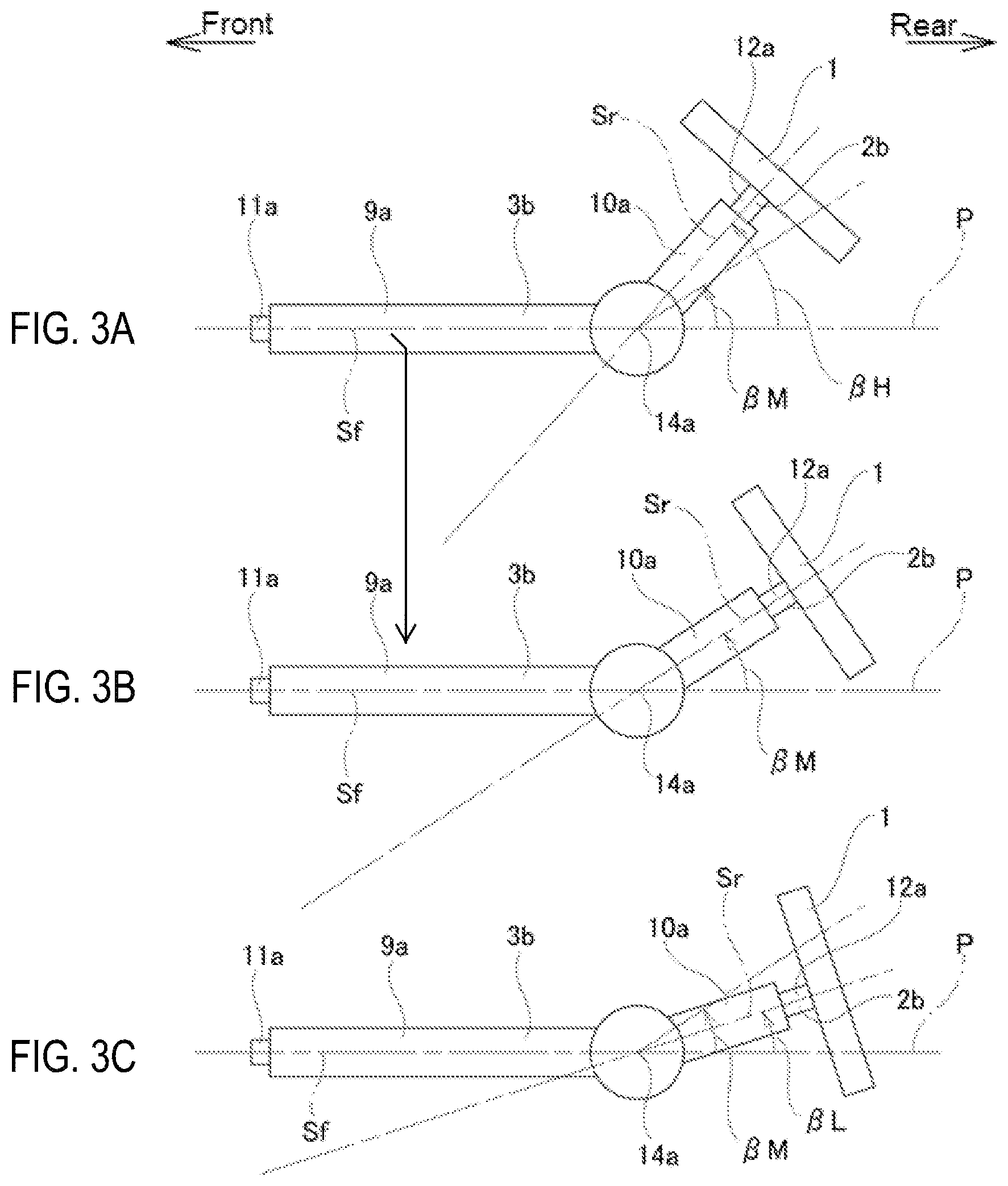 Patent US12319338 Figure 3 – Steering device