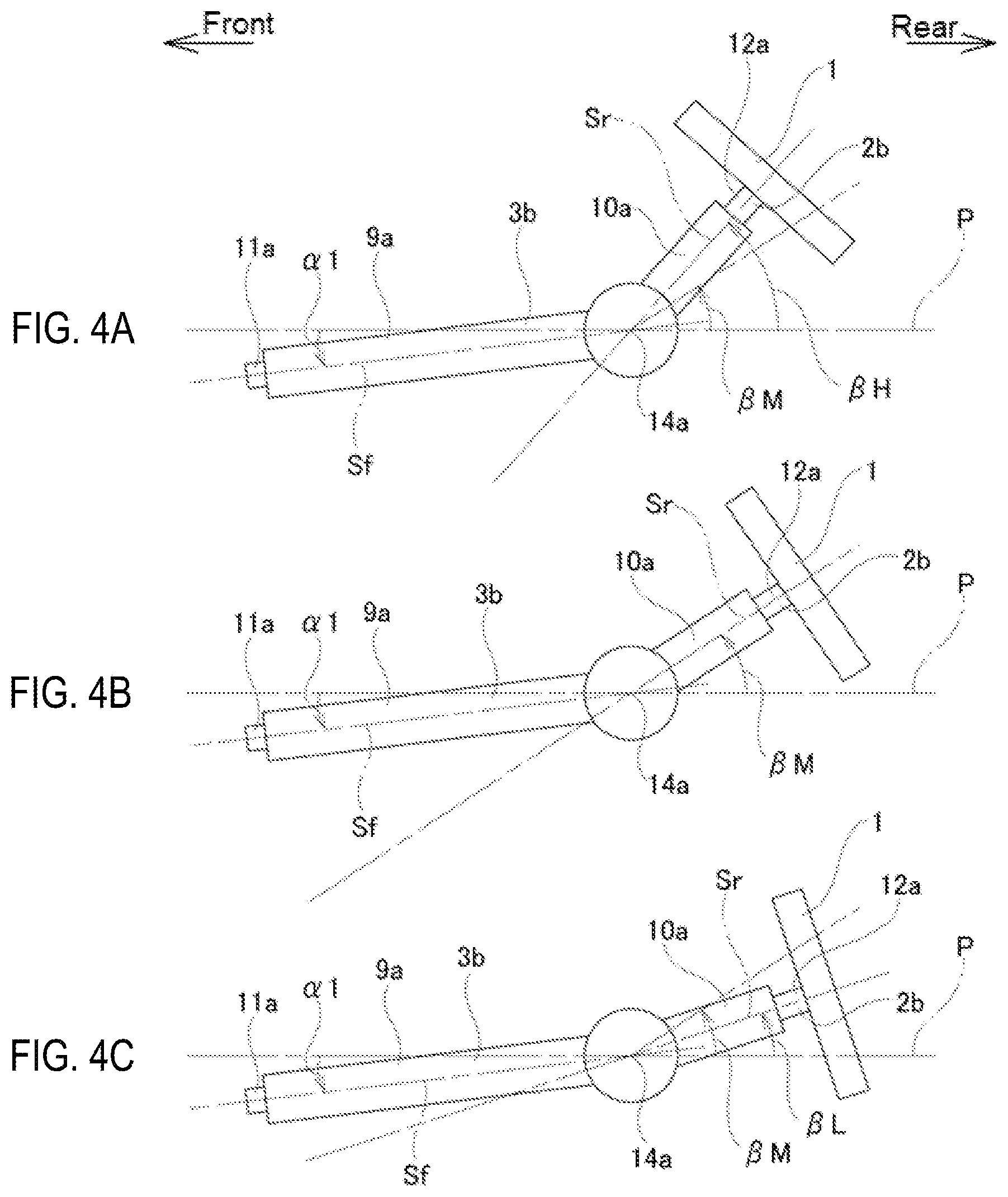 Patent US12319338 Figure 4 – Steering device