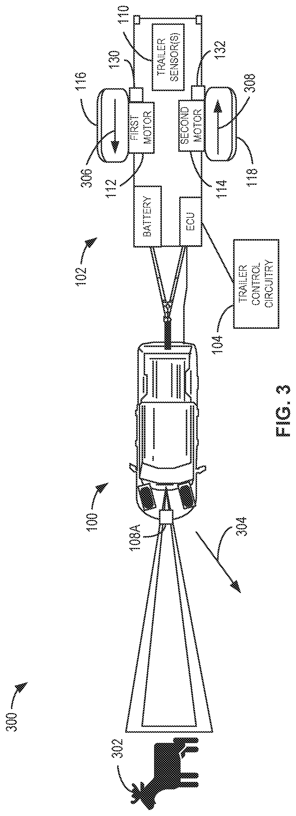 Patent US12319341 Figure 4 – Methods and apparatus to control a vehicle trailer using torque vectoring