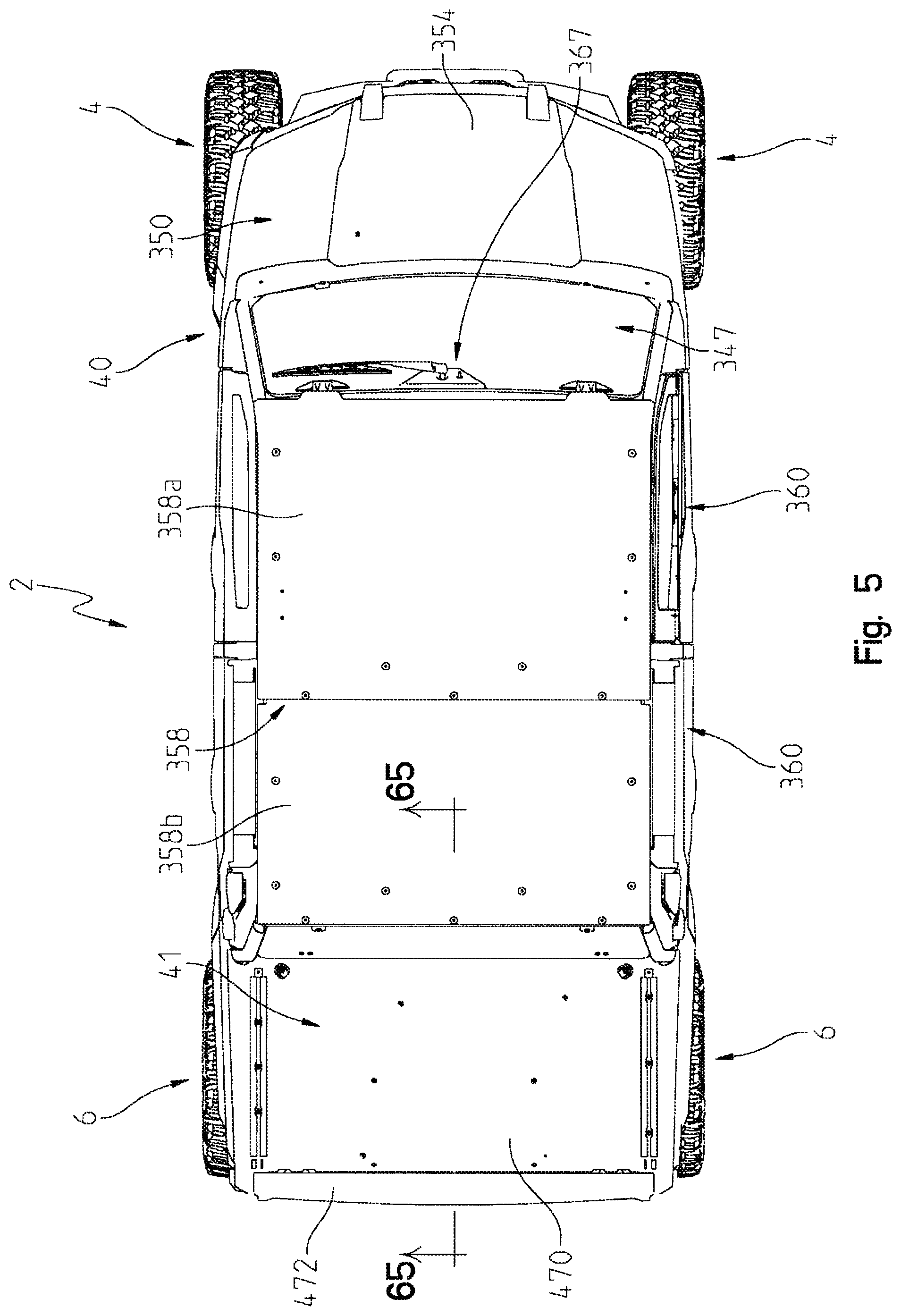 Patent US12319346 Figure 5 – Off-road vehicle