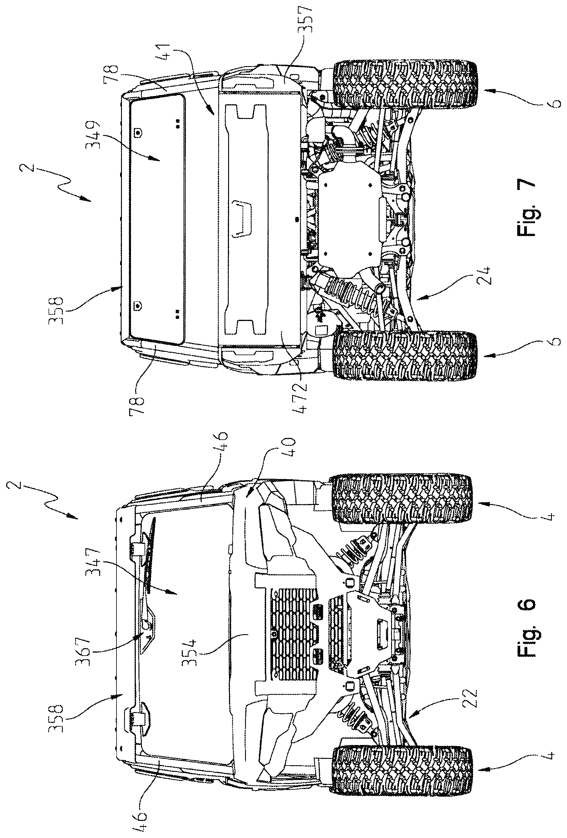 Patent US12319346 Figure 6 – Off-road vehicle