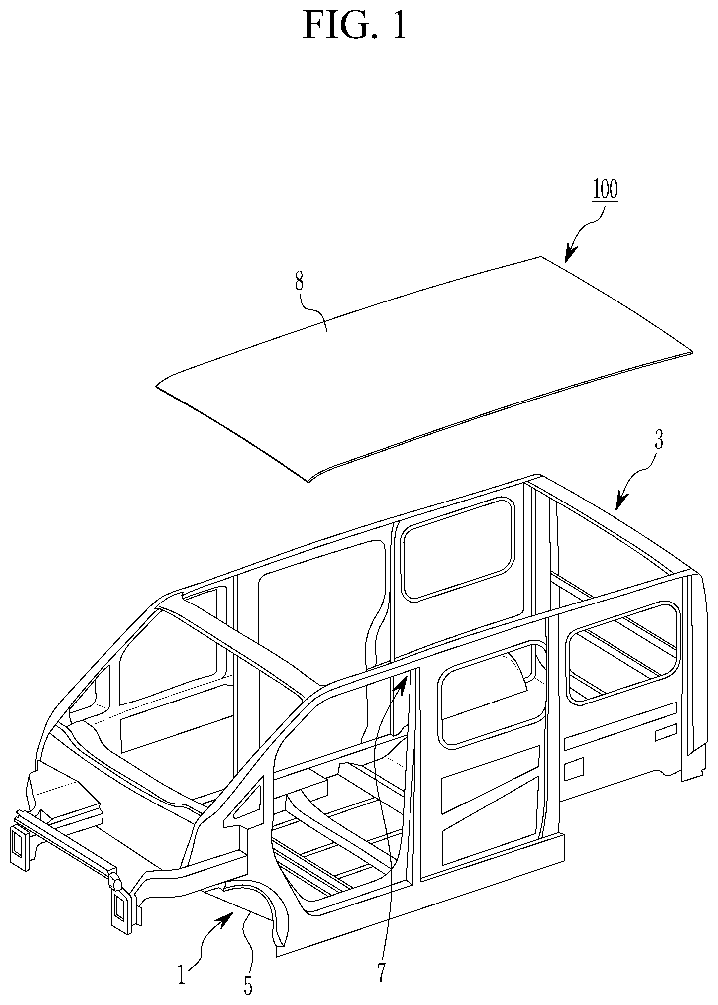 Patent US12319350 — Plastic composite material panel and manufacturing method thereof — Figure 1