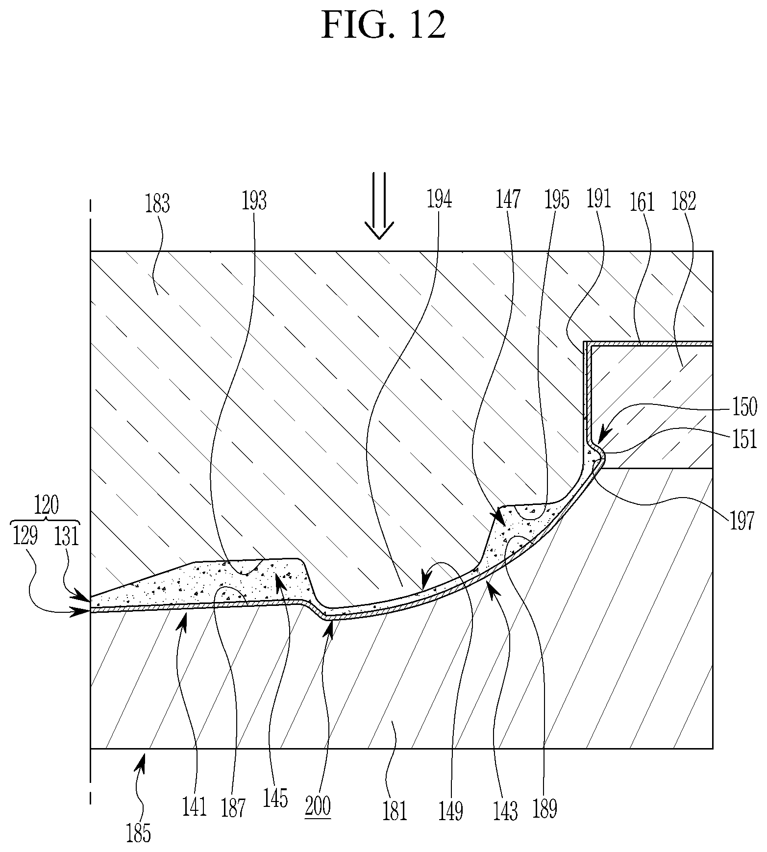Patent US12319350 Figure 12 – Plastic composite material panel and manufacturing method thereof
