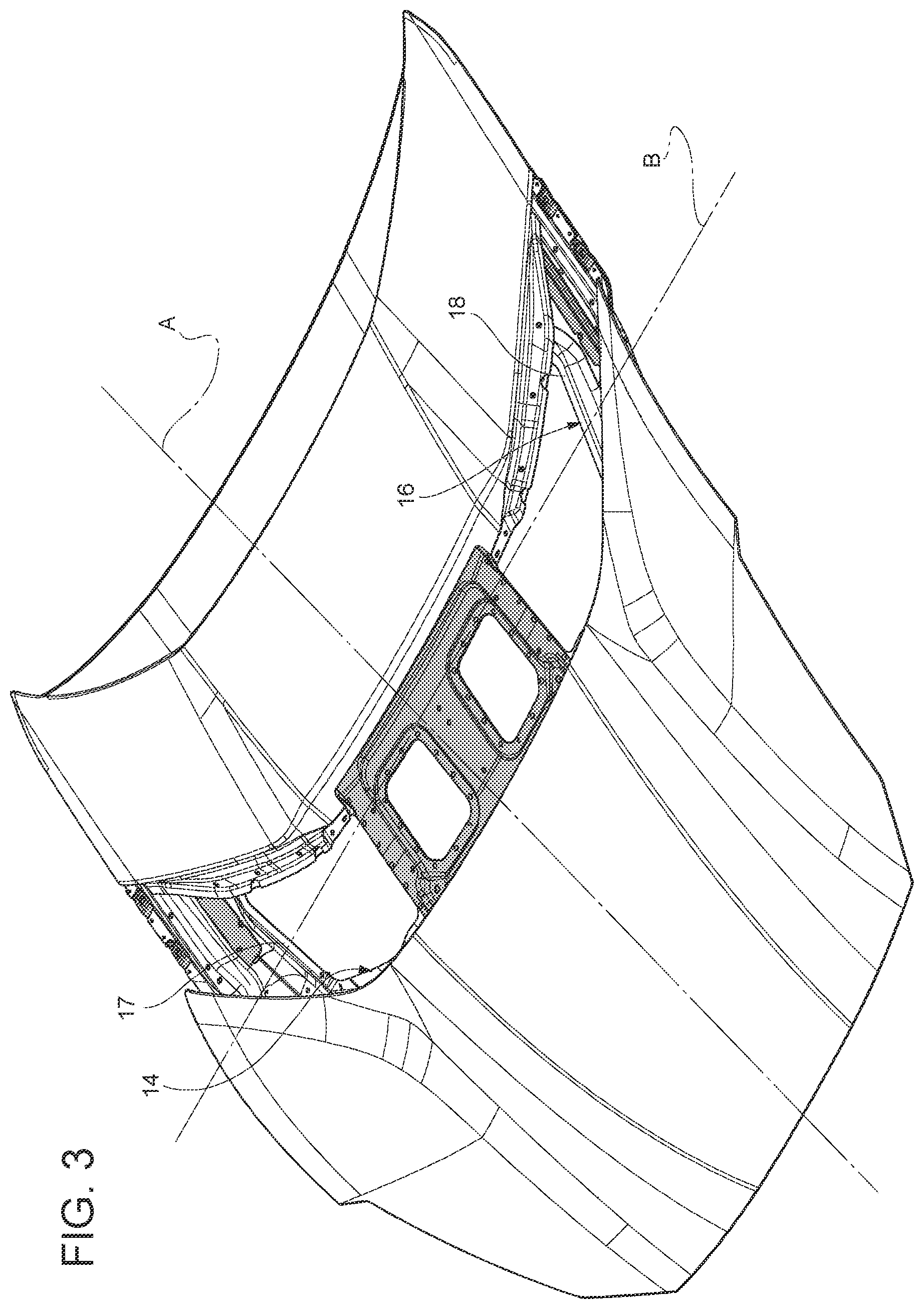 Patent US12319353 Figure 3 – Hood for a motor vehicle