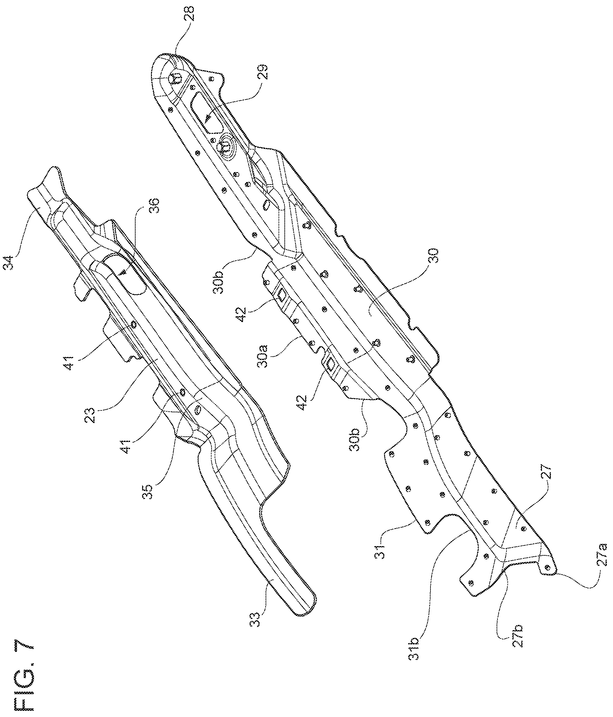 Patent US12319353 Figure 7 – Hood for a motor vehicle