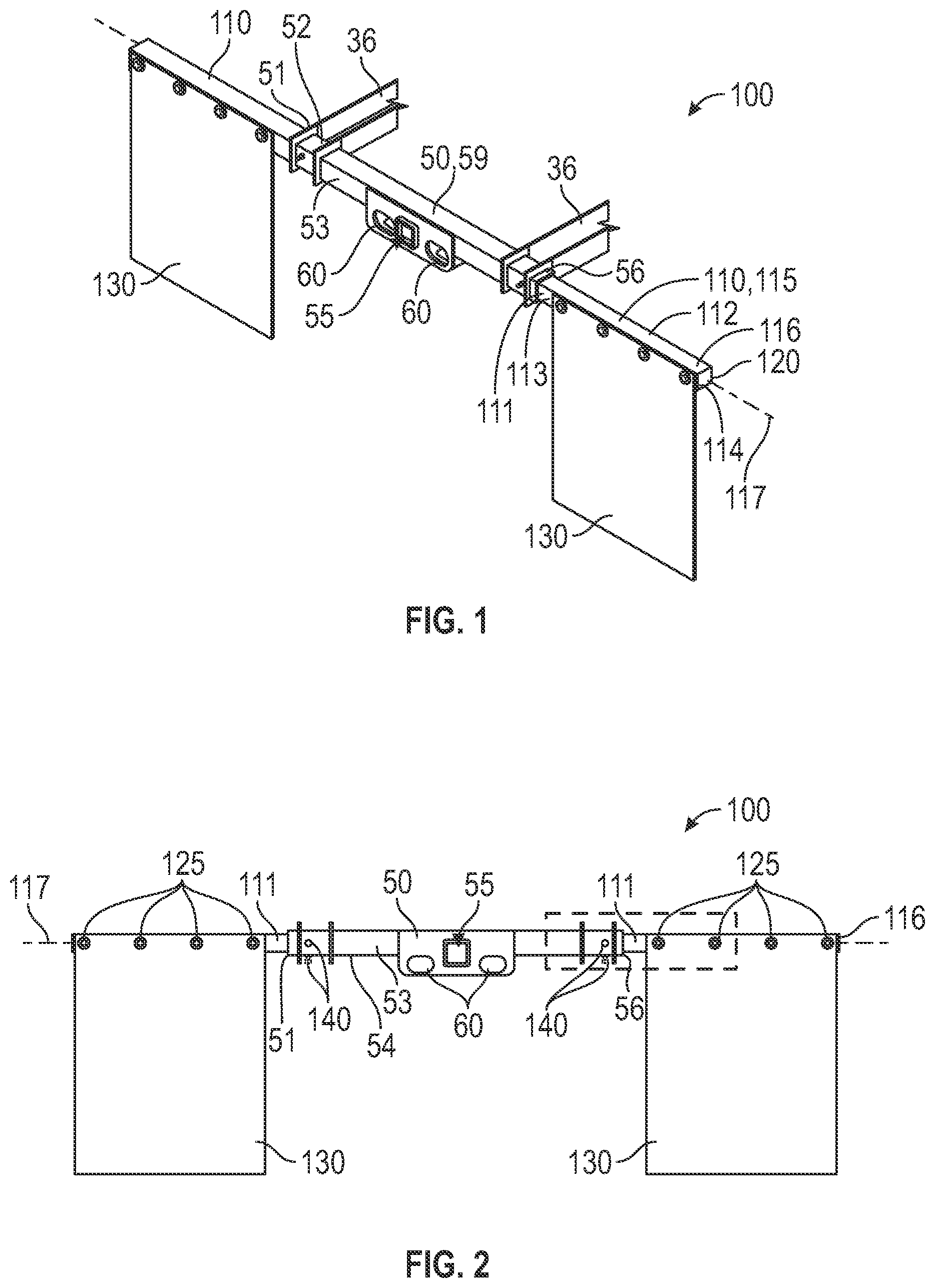 Patent US12319355 Figure 1 – Mud flap and step assembly